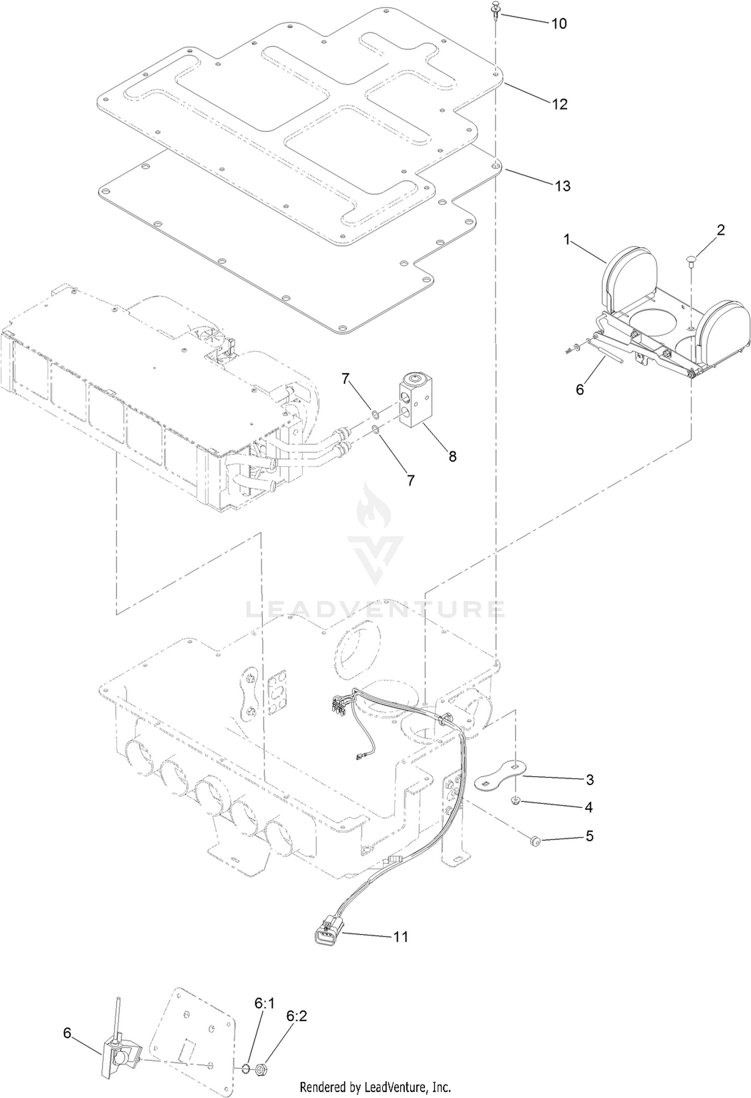 Air Diverter and Expansion Valve Assembly