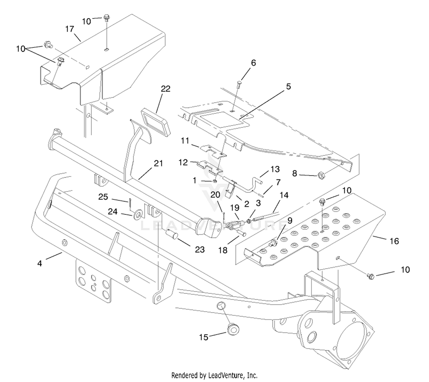 Frame  Brake Pedal Assembly