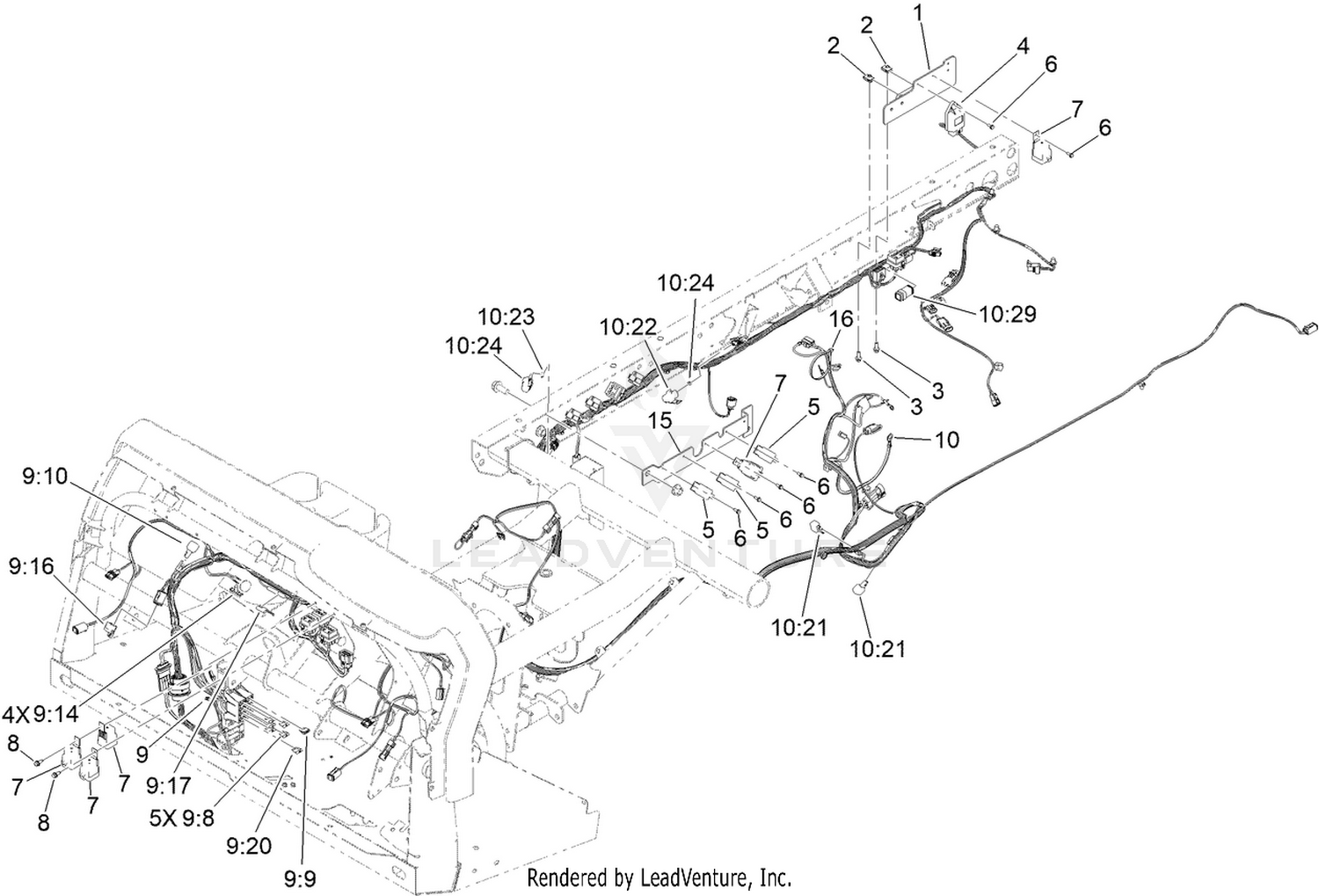 Front and Rear Wire Harness Assembly