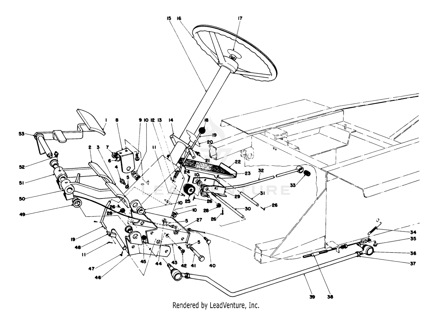 Brake  Steering Gear Assembly