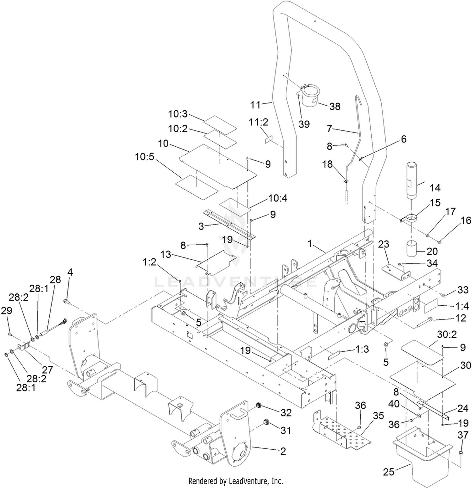 Frame and Front Axle Assembly