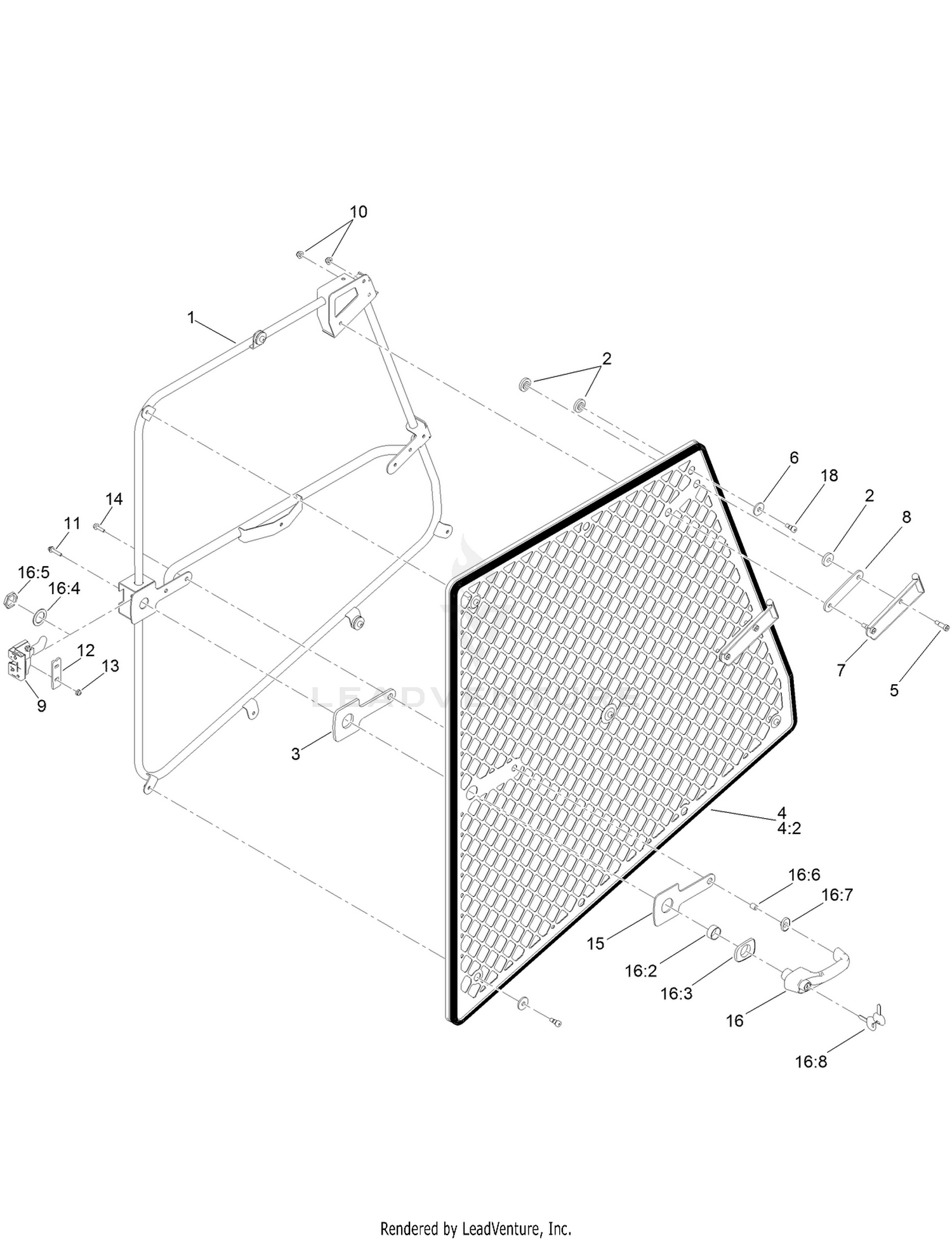 RH Door Assembly No. 138-1201