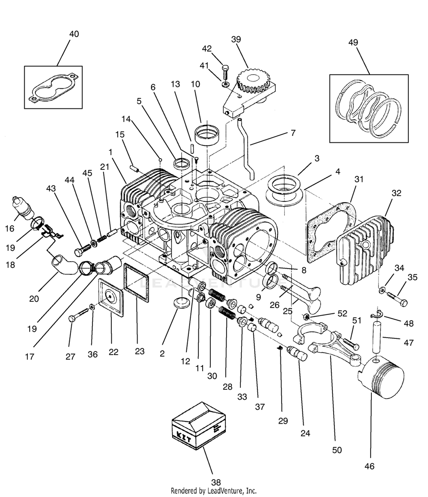 Engine Cylinder Block Assembly