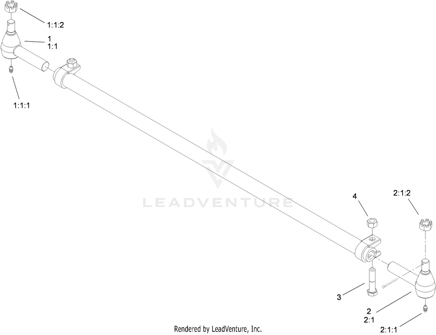 Tie Rod Assembly No. 110-6049-03