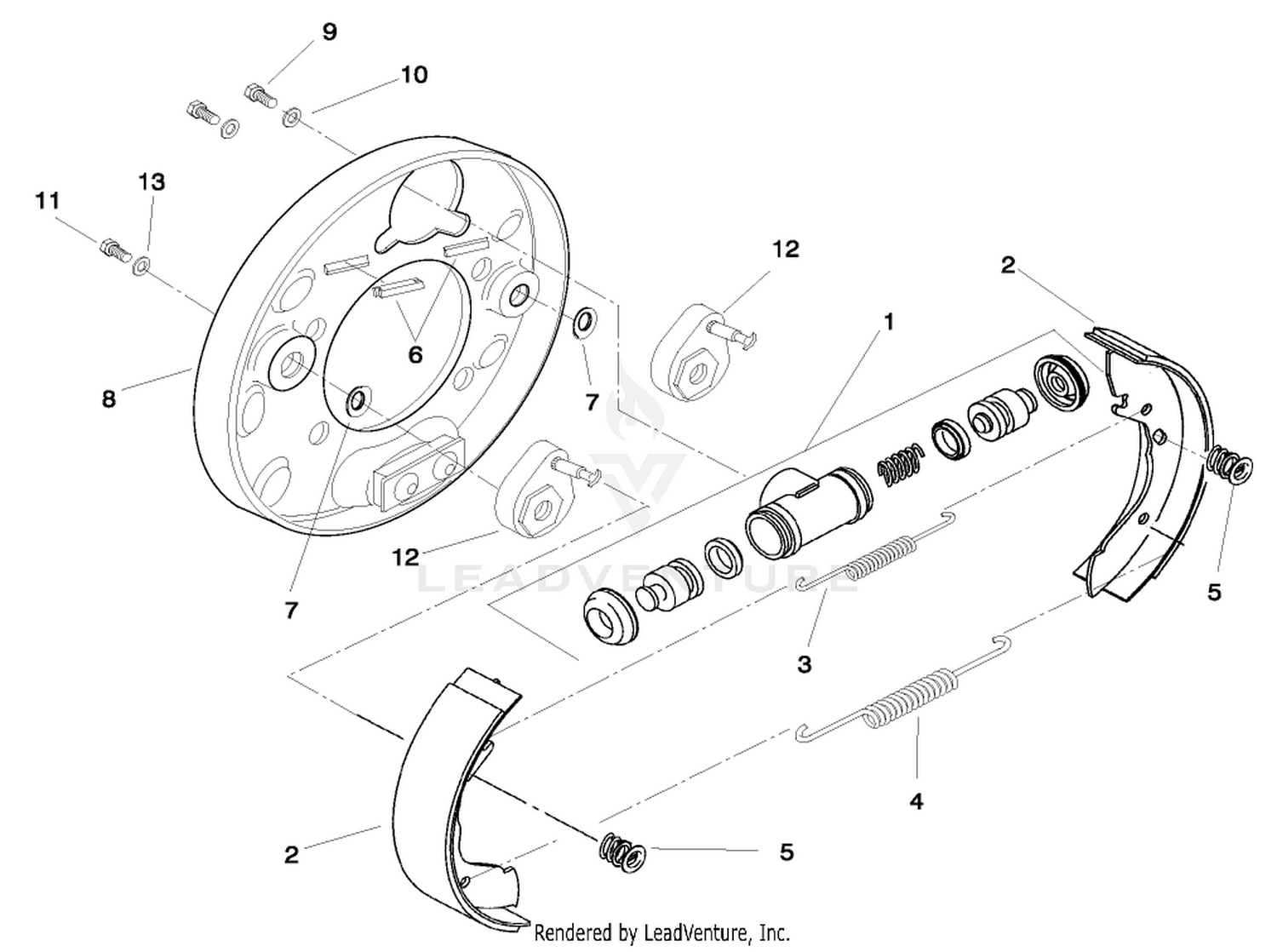 FRONT BRAKE ASM (100-8285)