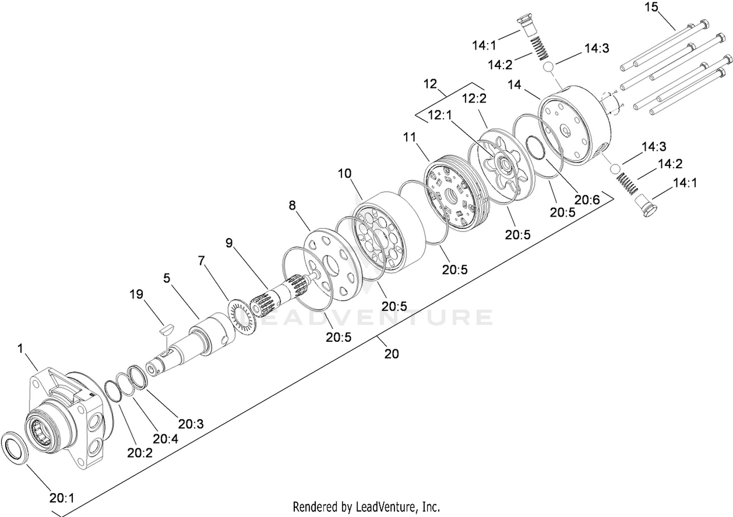 Hydraulic Motor Assembly No. 95-8694