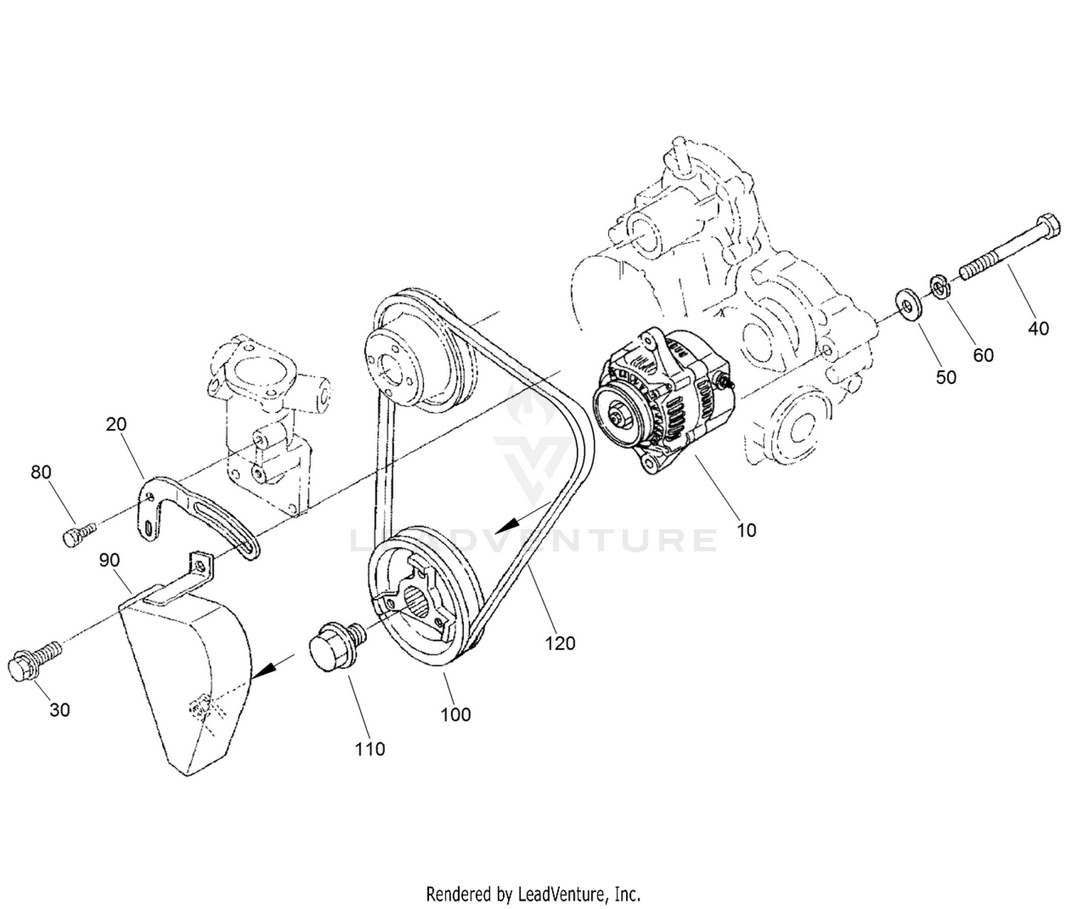 Alternator and Pulley Assembly