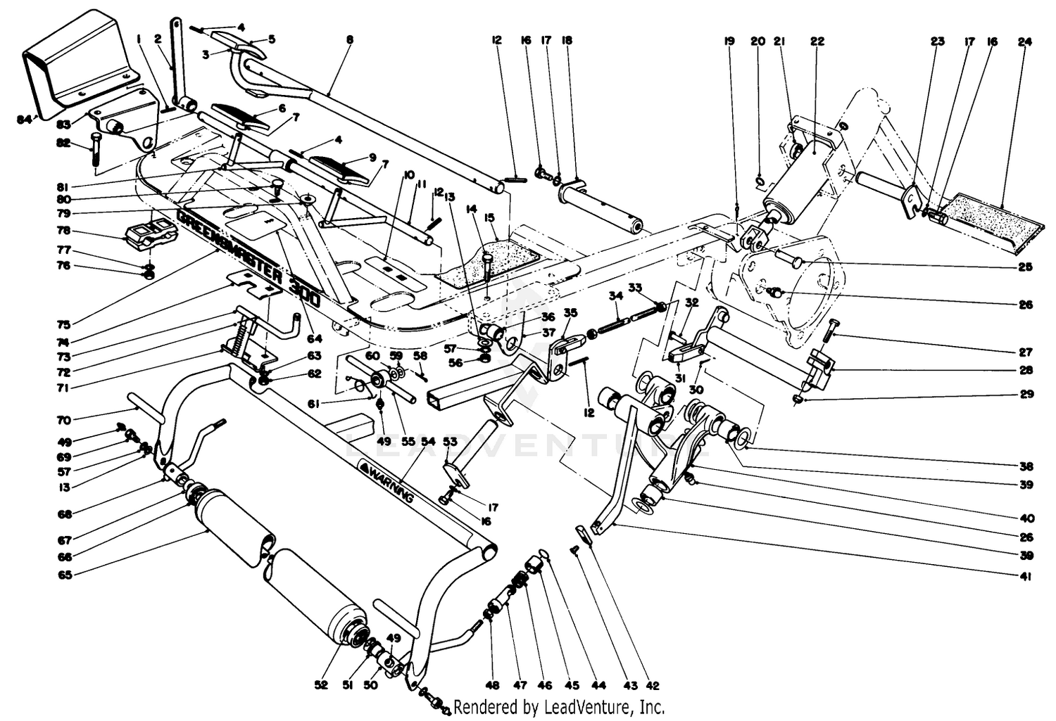 Foot Pedals And Roller Assembly