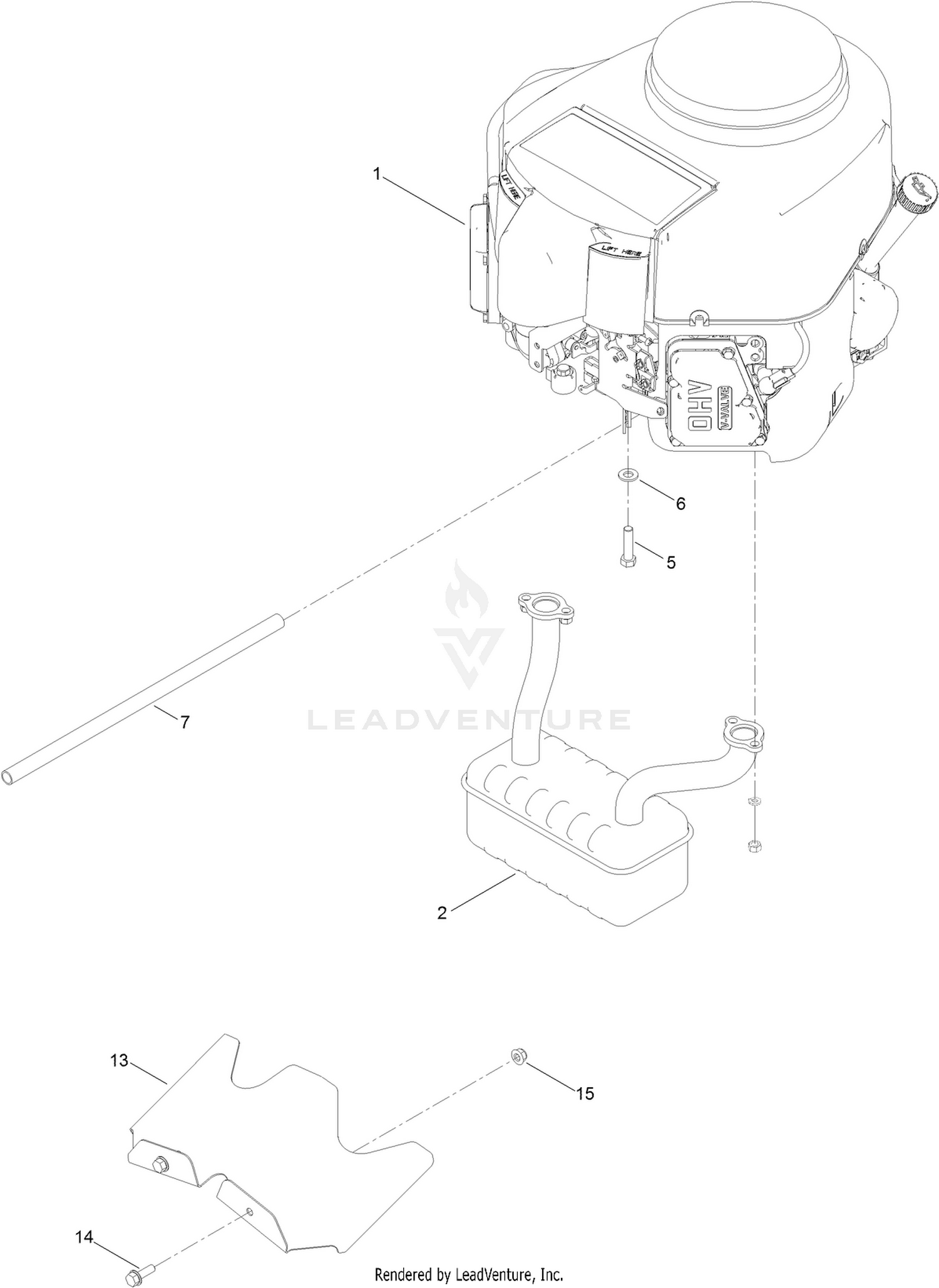 Engine and Blade Assembly