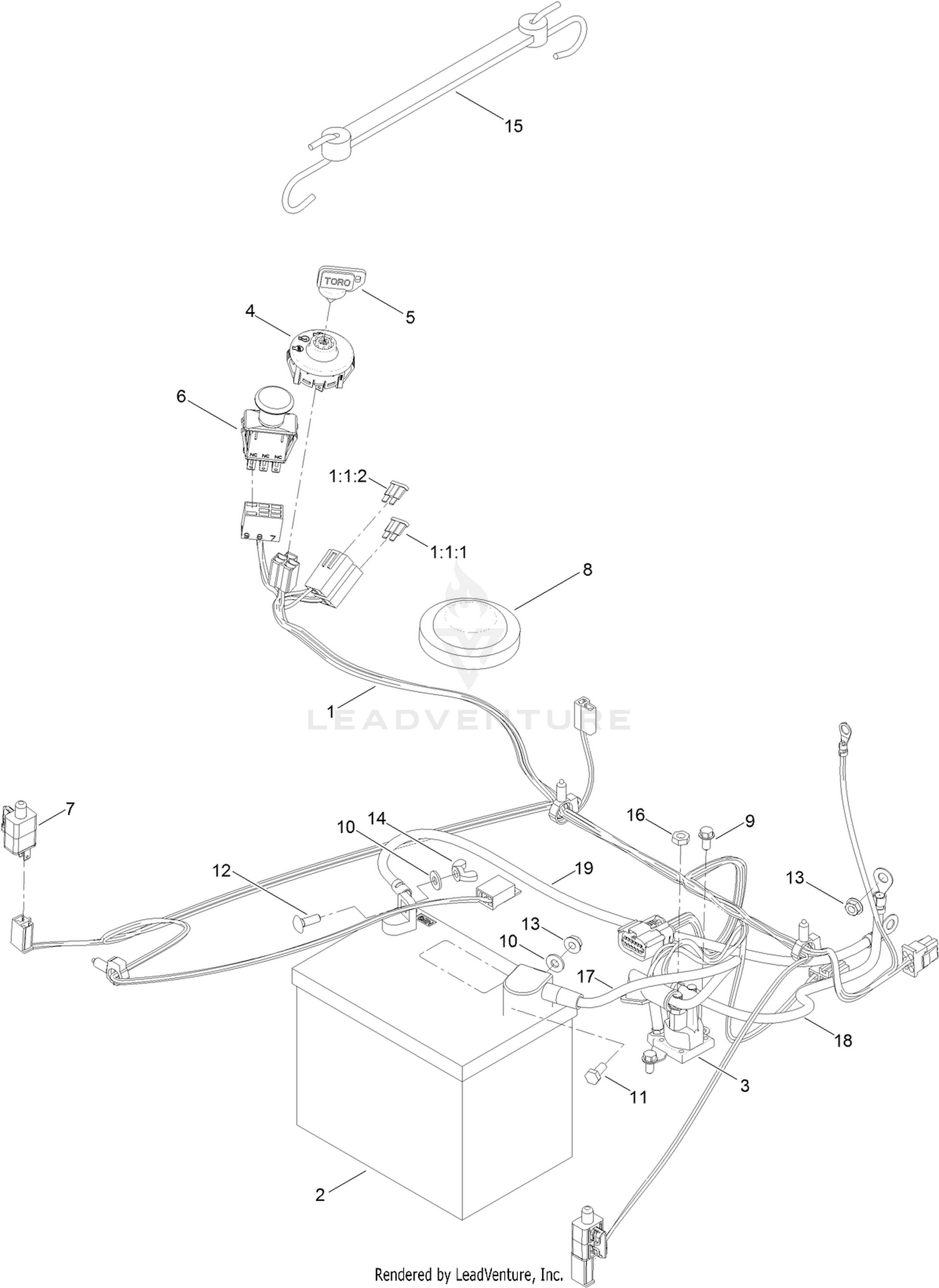 Battery and Electrical Assembly