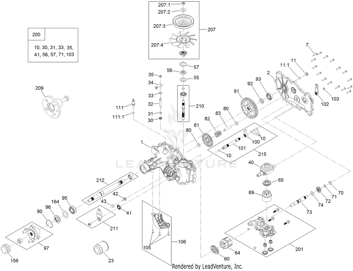 LH Transaxle Assembly No. 139-7490