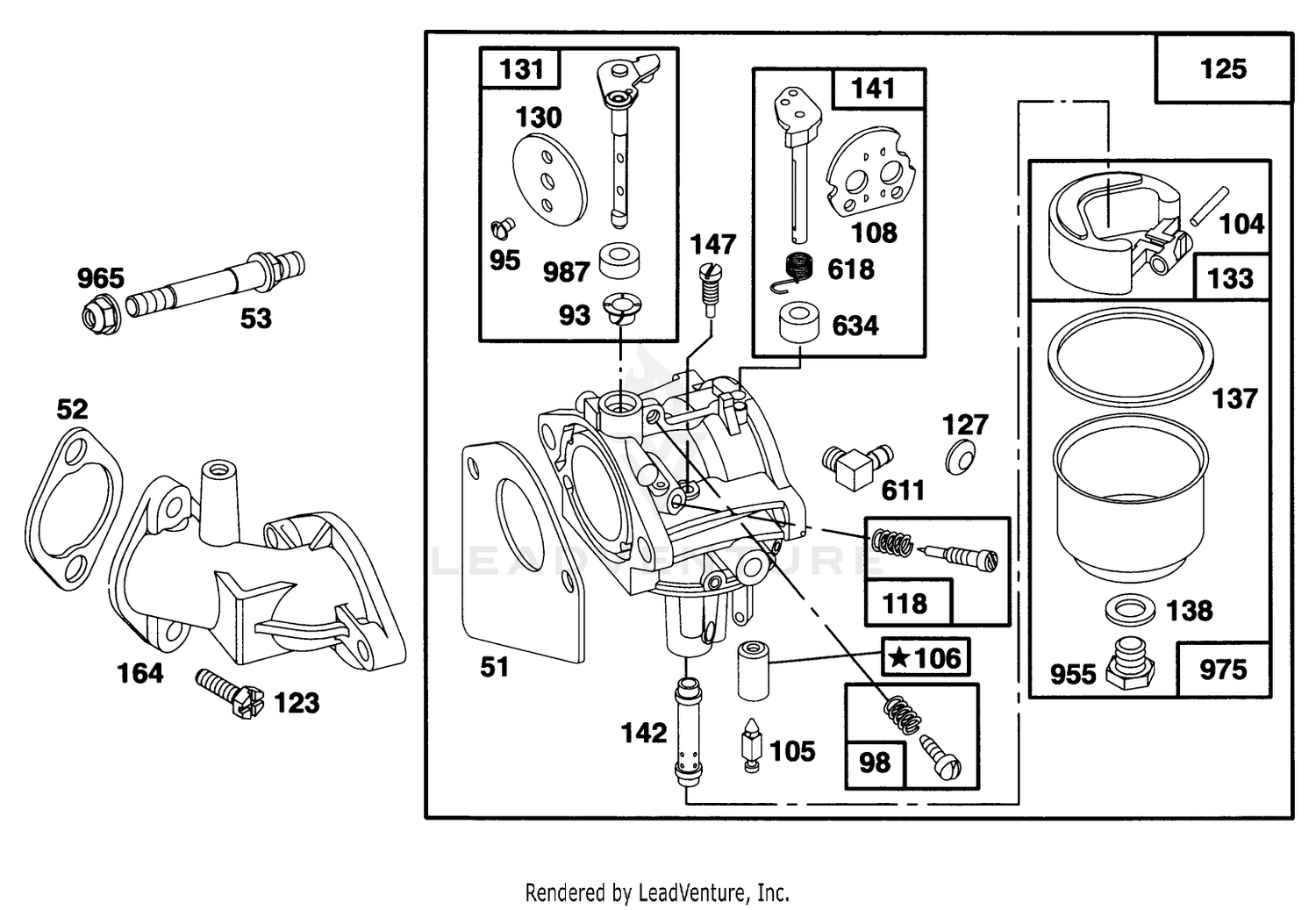 Engine Briggs  Stratton Model 28d707-0124-01 3
