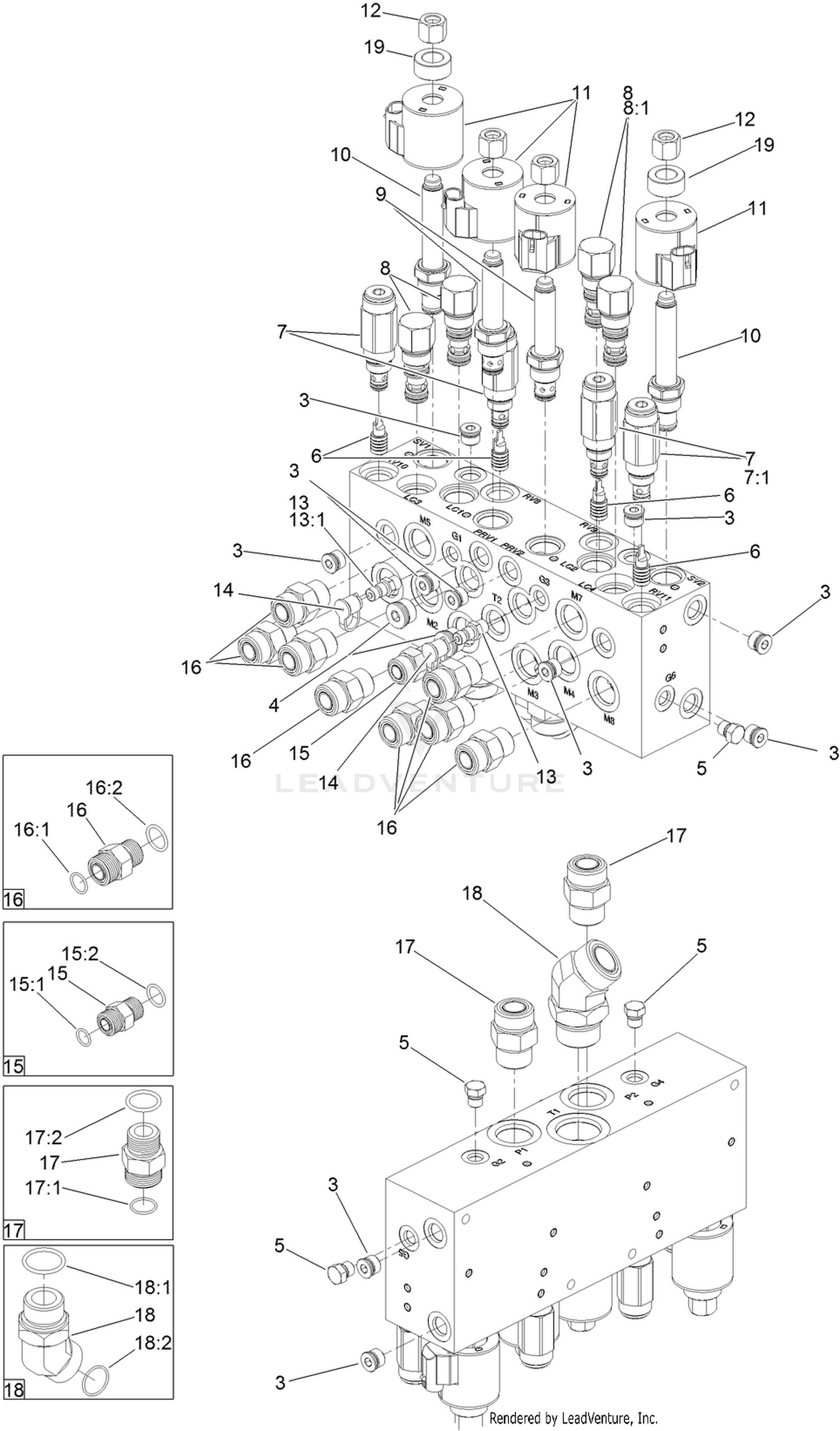 Mow Manifold Assembly No. 136-2916