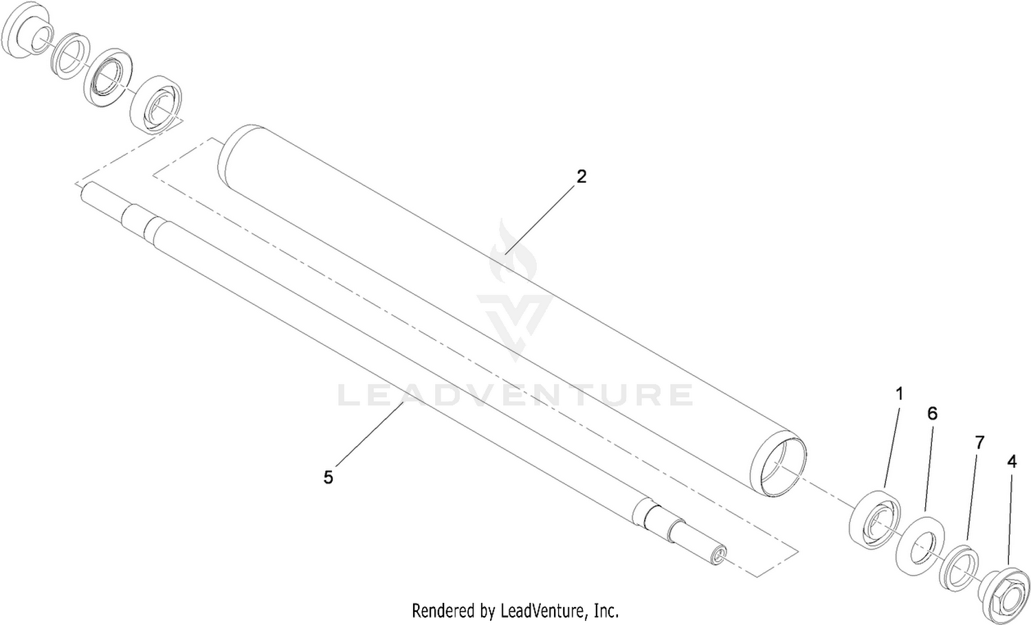 Rear Full Roller Assembly No. 119-4093