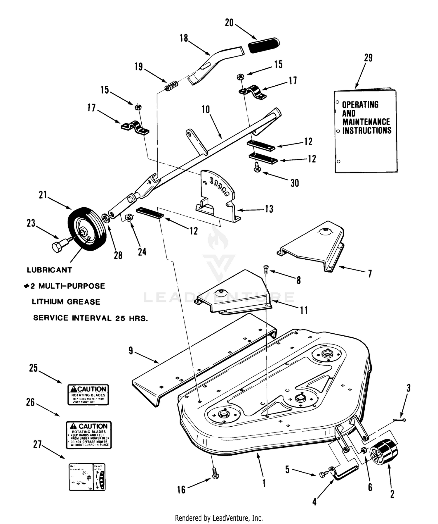 Rear Discharge Mower-36 In. (92 Cm) (vehicle Identification Number 05-36mr03)