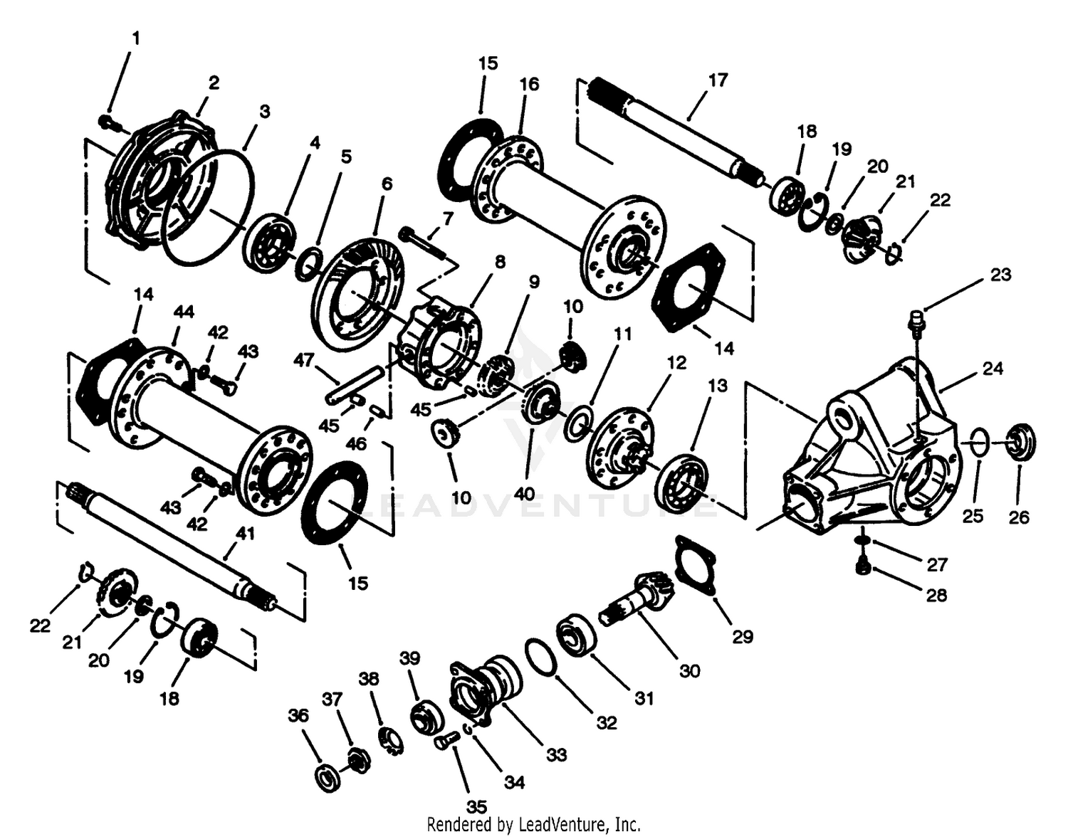 Rear Axle Assembly No. 68-6821