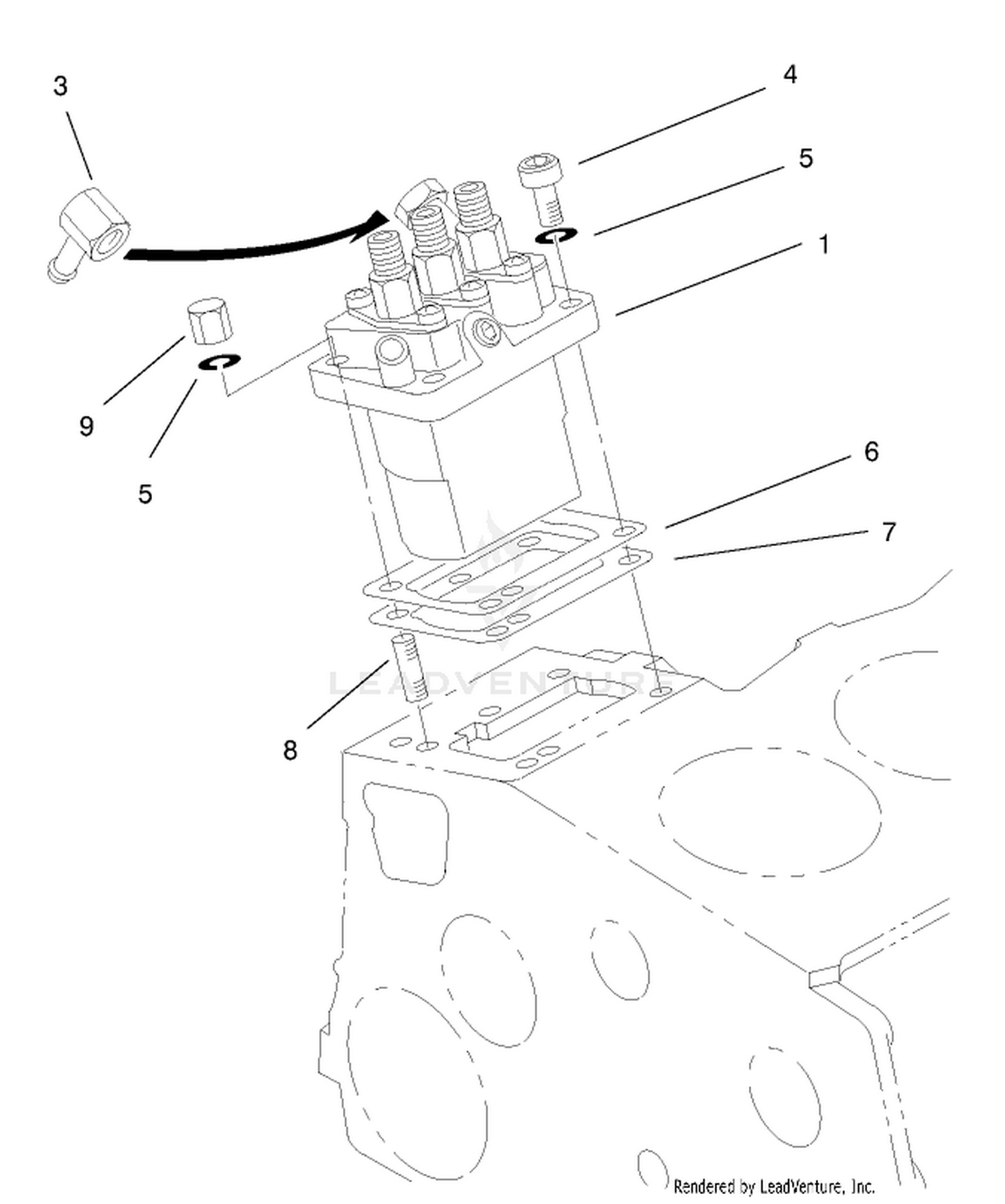 Injection Pump Installation Assembly