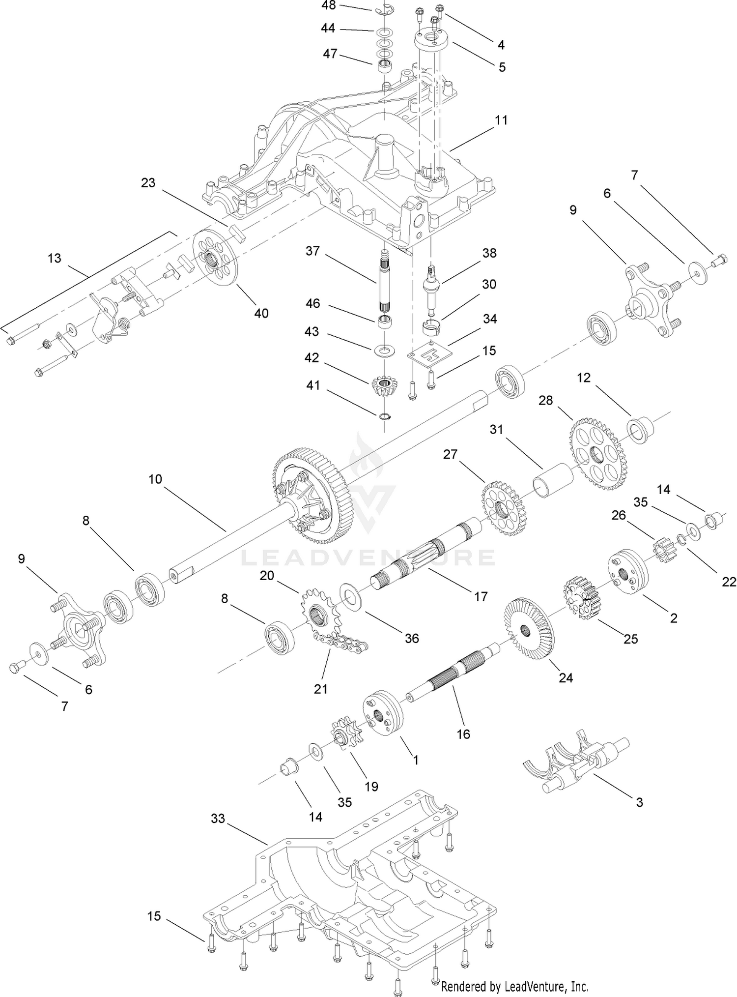 Transmission Assembly No. 112-0558