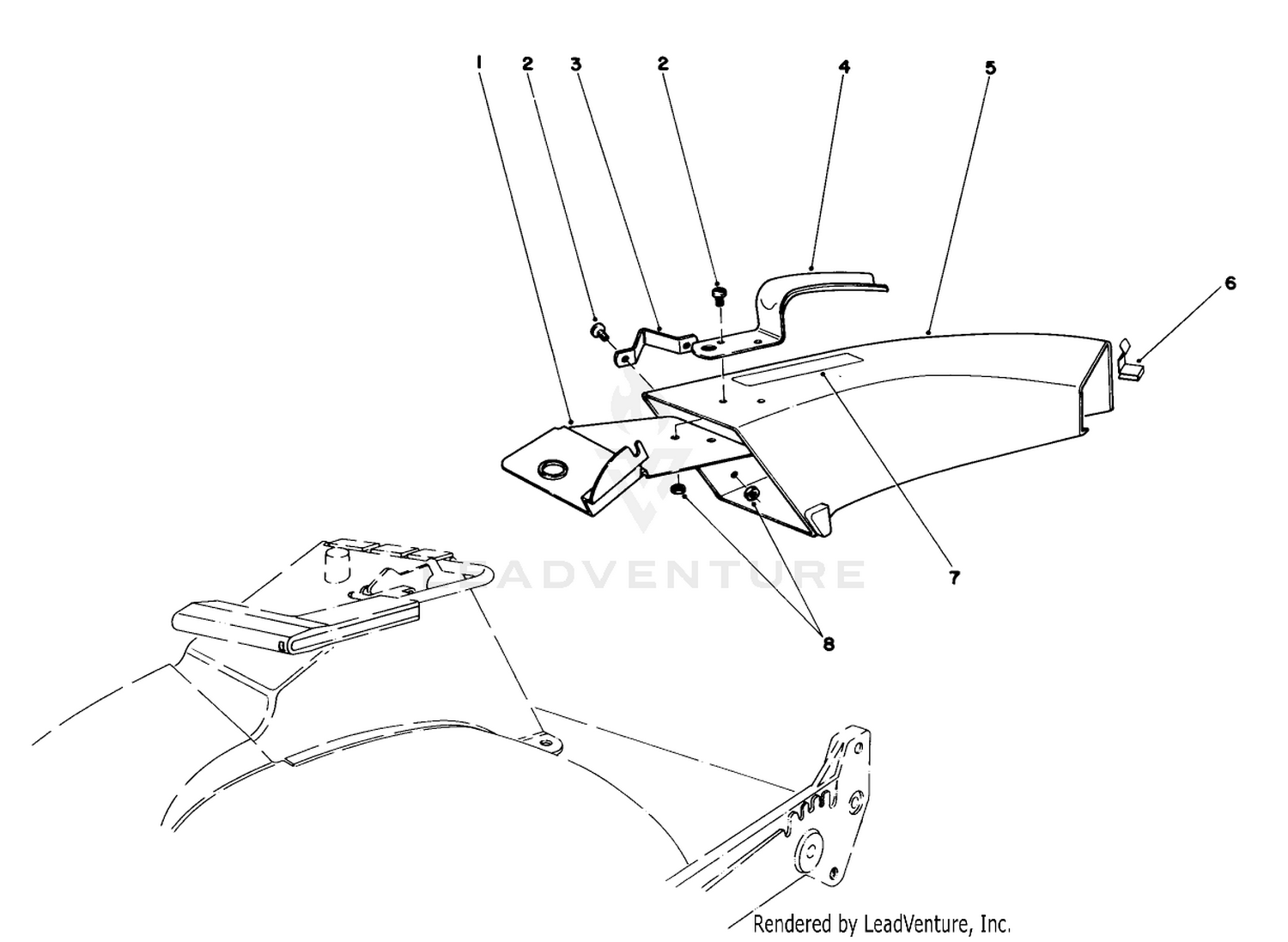 Side Discharge Chute Model No. 59108 (optional)