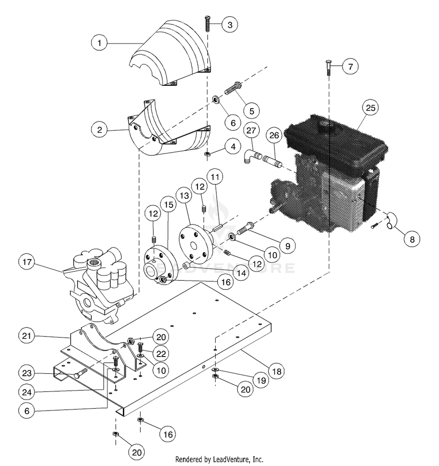 DIRECT-DRIVE ENGINE  PUMP LAYOUT