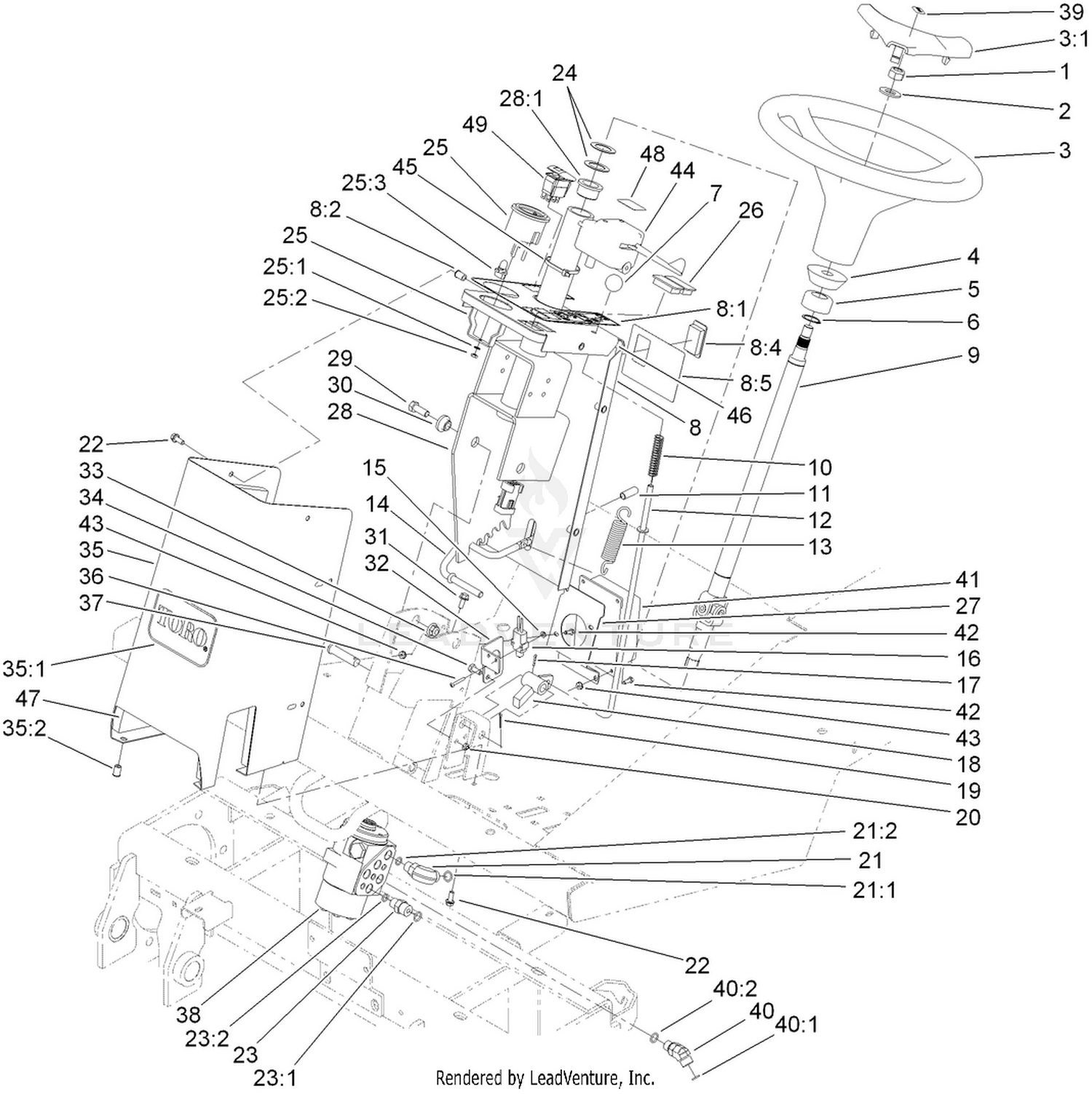 Steering Tower Assembly