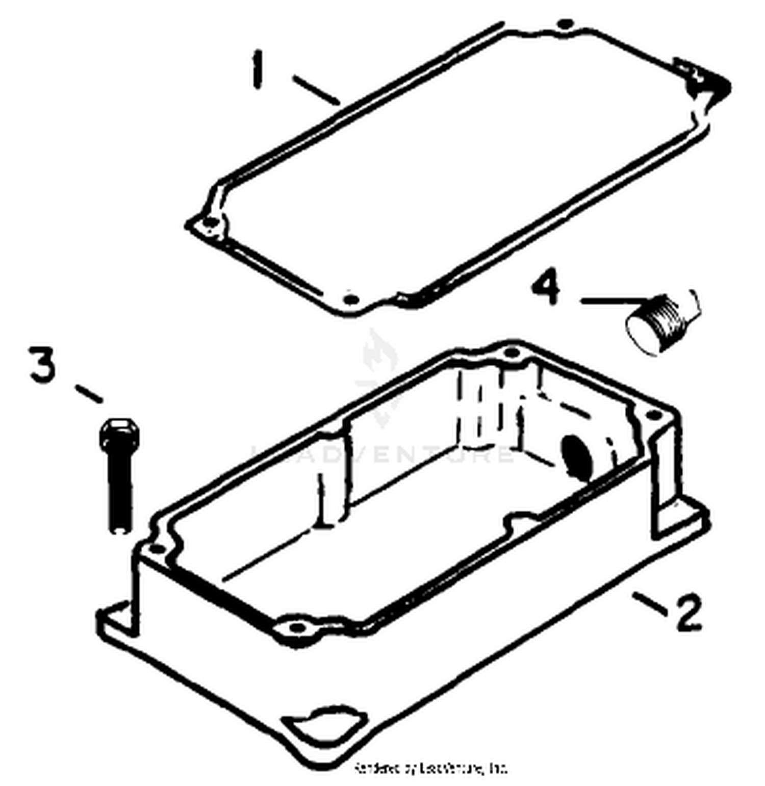 Engine Kohler Model No. K321s Spec. No. 60434 (continued) Oil Pan