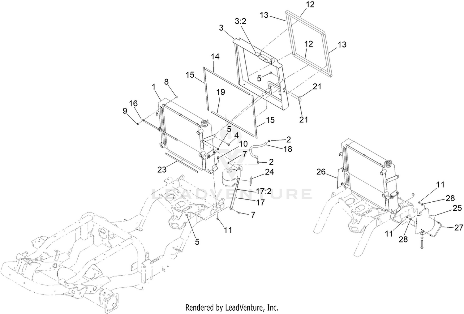 Radiator and Cooler Assembly