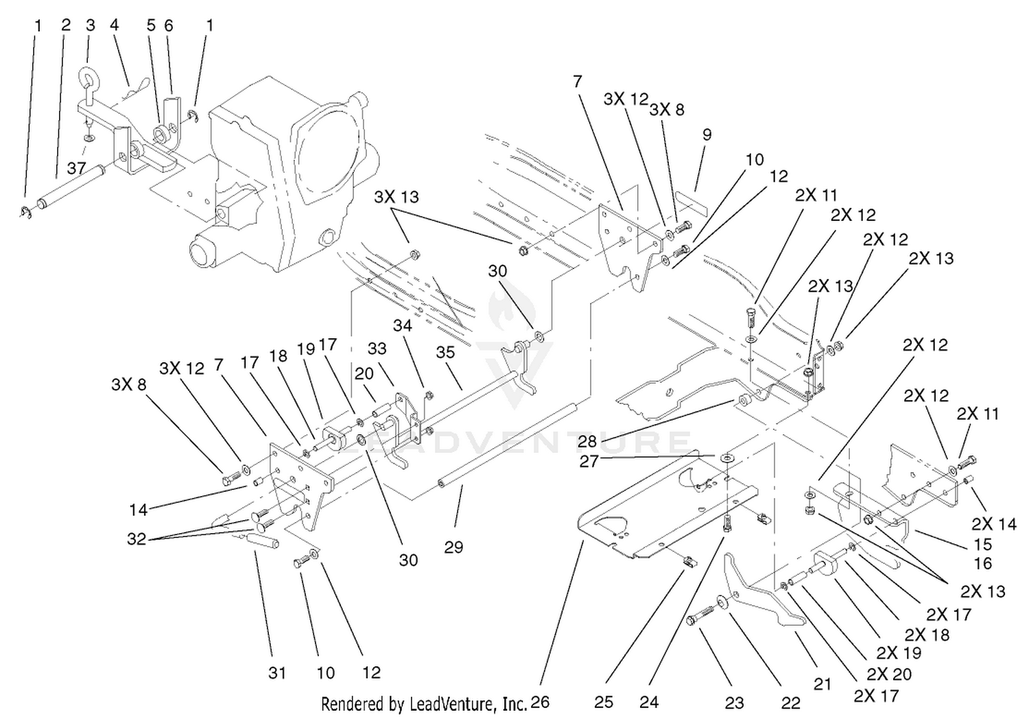 Attach-A-Matic  Hitch Assembly