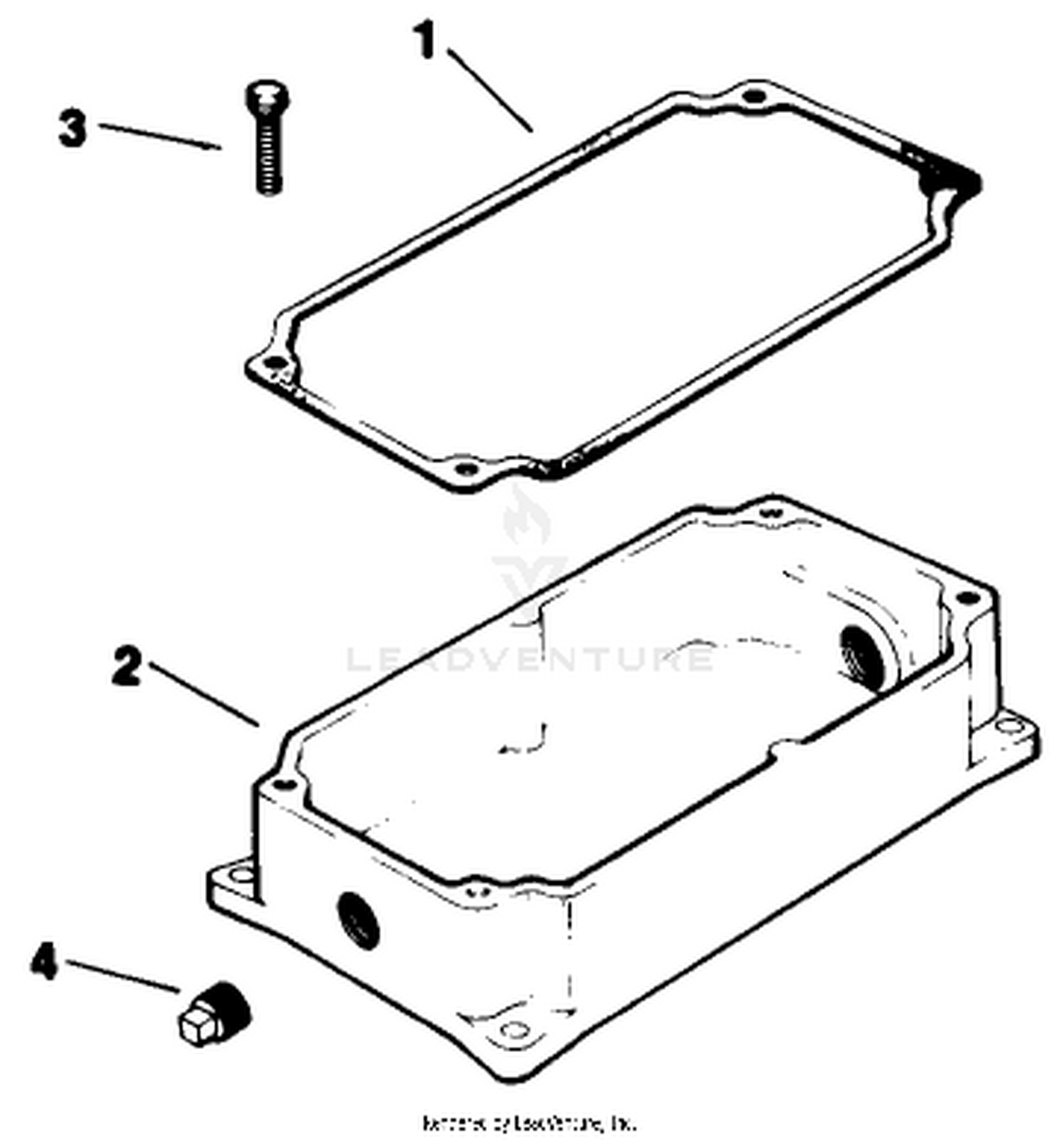 Oil Pan-Engine Model No. M16 Spec. No. 711526