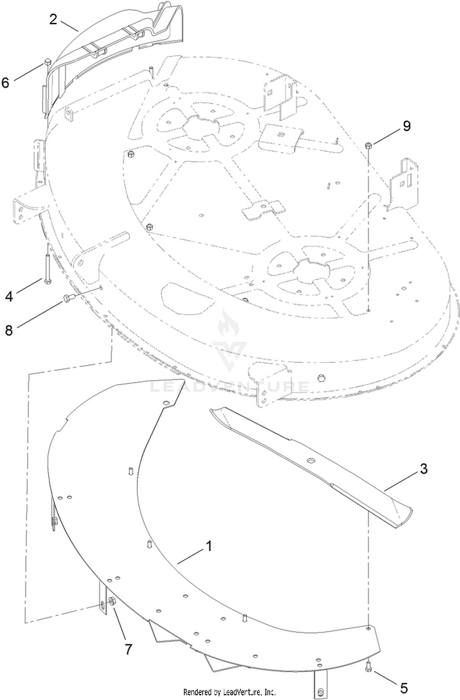 42 Inch Mulch Kit Assembly