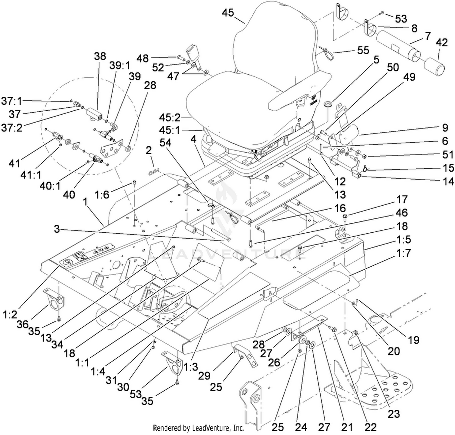 Platform and Seat Base Assembly