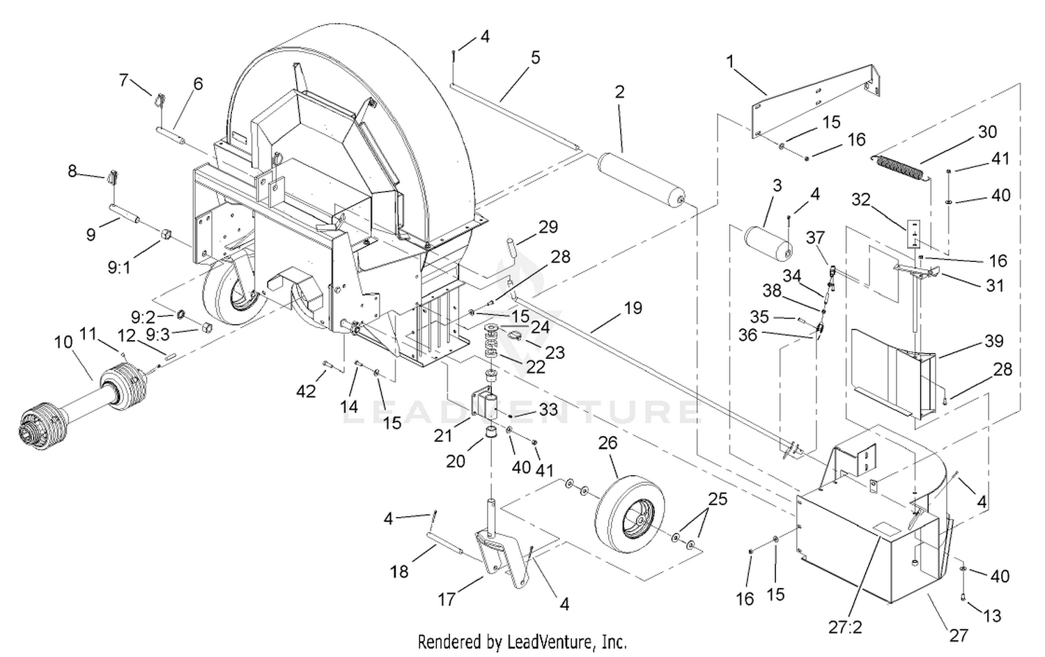 Chute and Roller Assembly