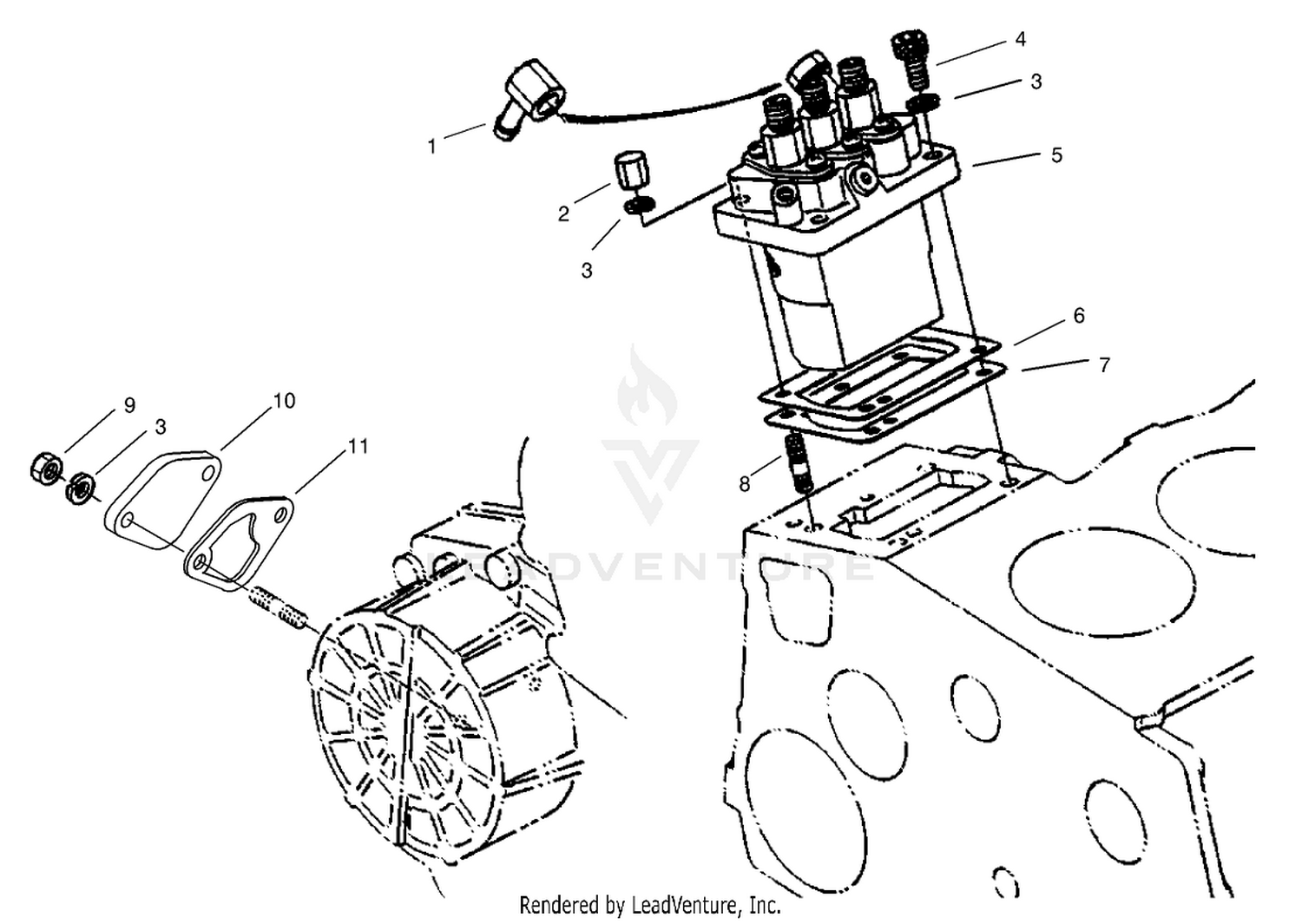 Injection Pump Installation Assembly