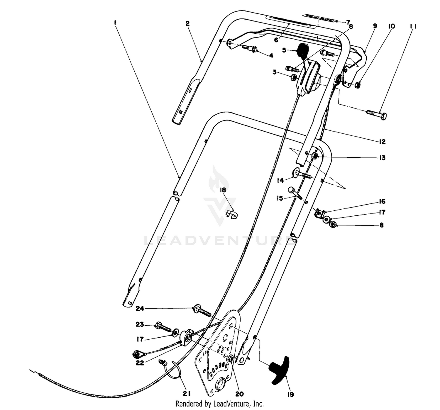 Handle Assembly (model No. 16890)