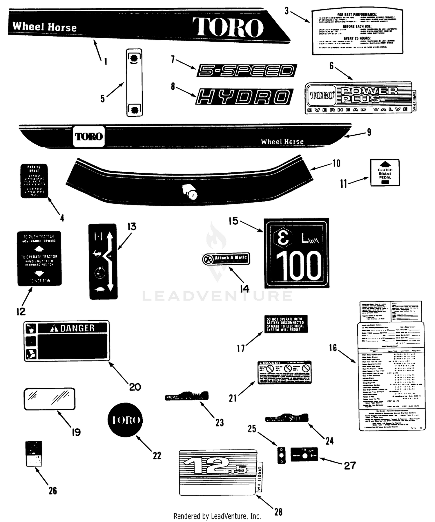 Decal  Miscellaneous Parts Assembly