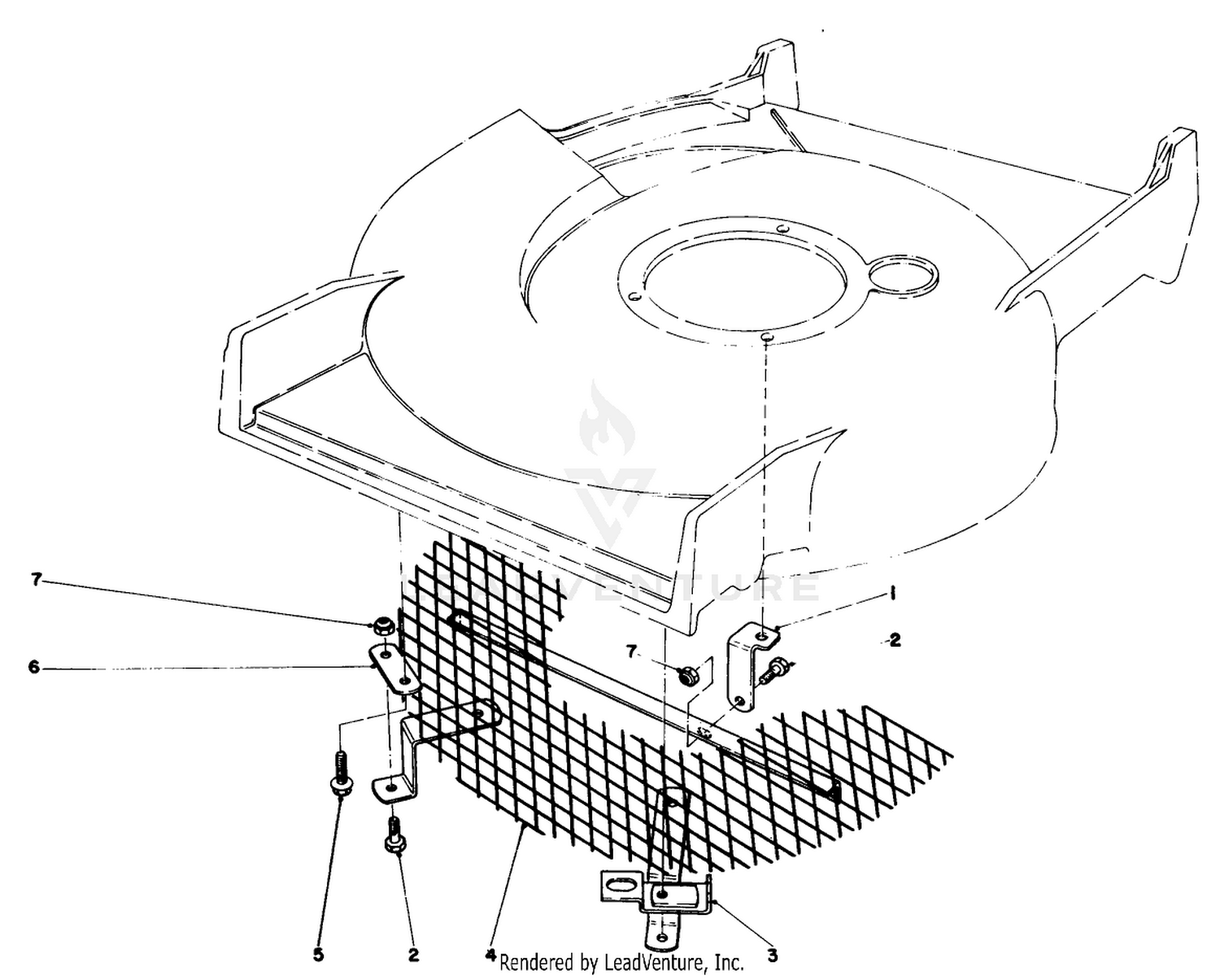 Leaf Shredder Kit Model No. 59105 (optional)
