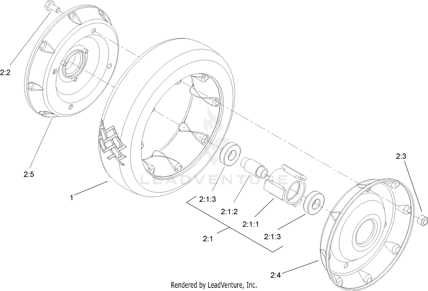 Rear Wheel Assembly No. 100-2860