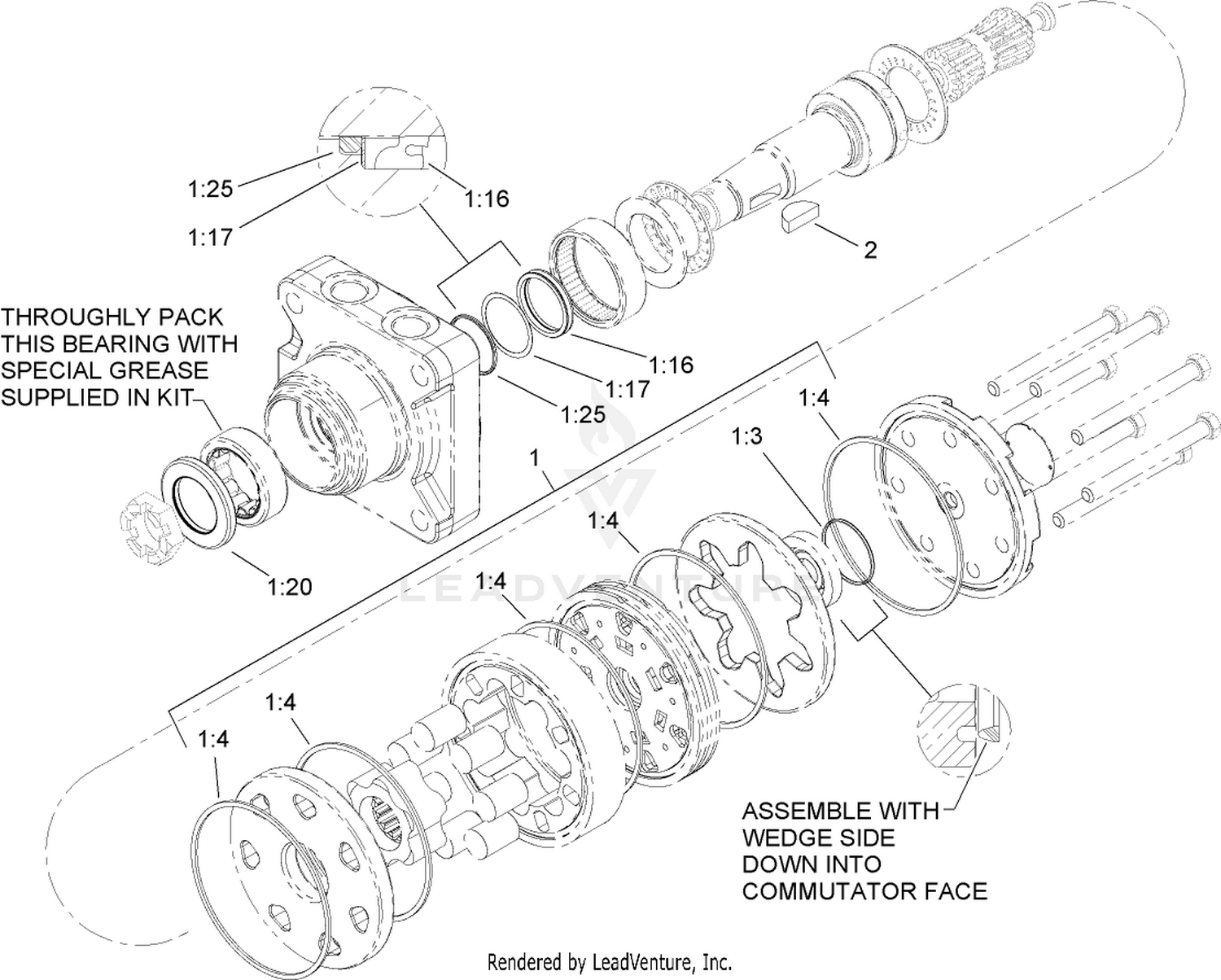 Hydraulic Motor Assembly No. 106-3875