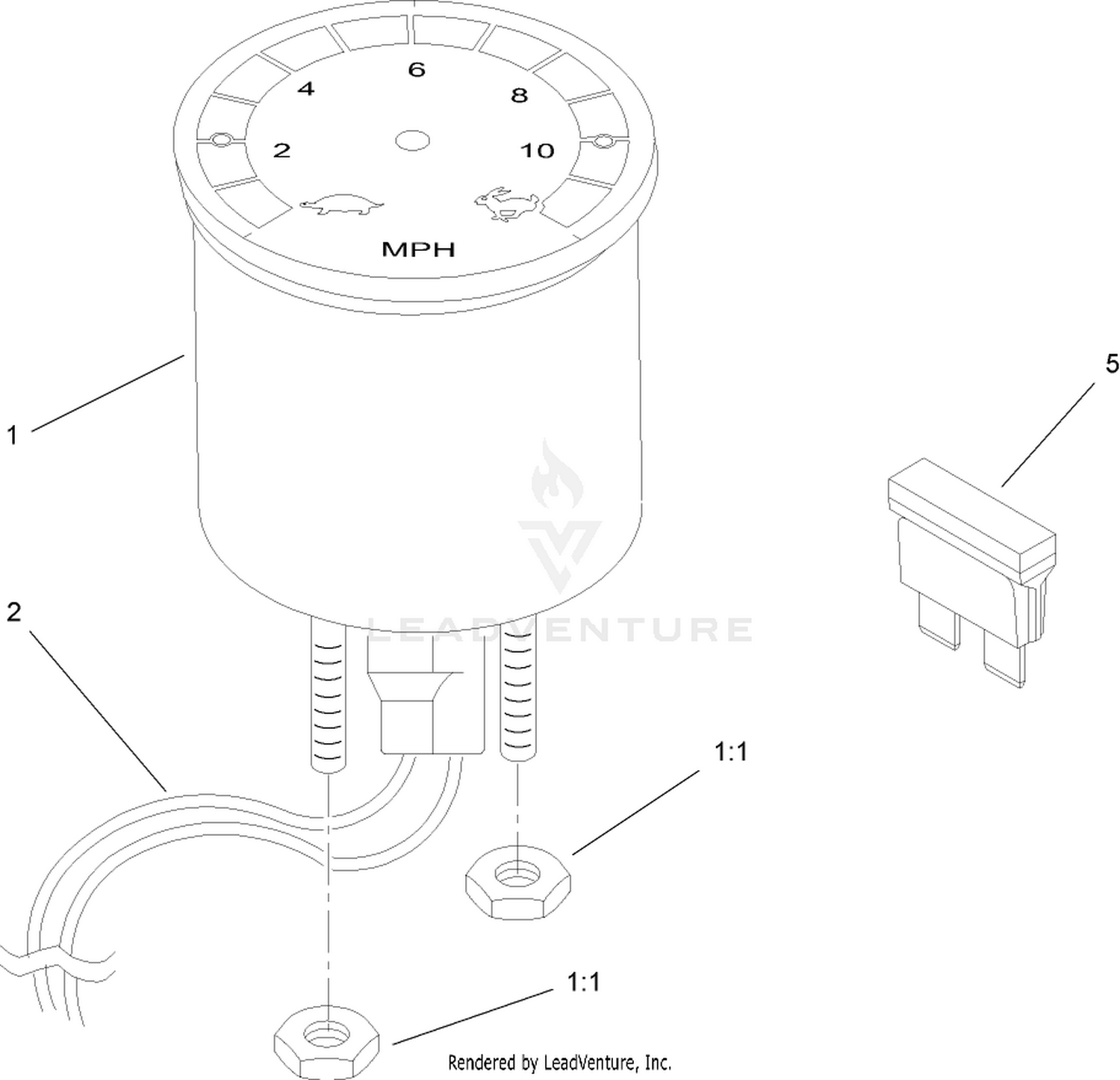 Speedometer Kit Assembly