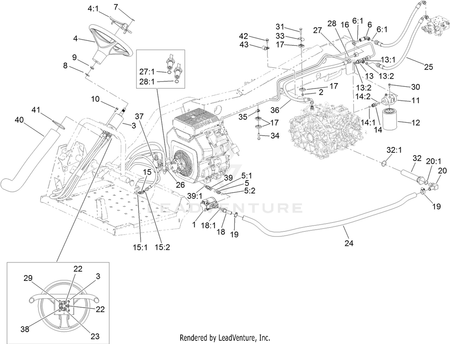 Hydraulic Steering Assembly