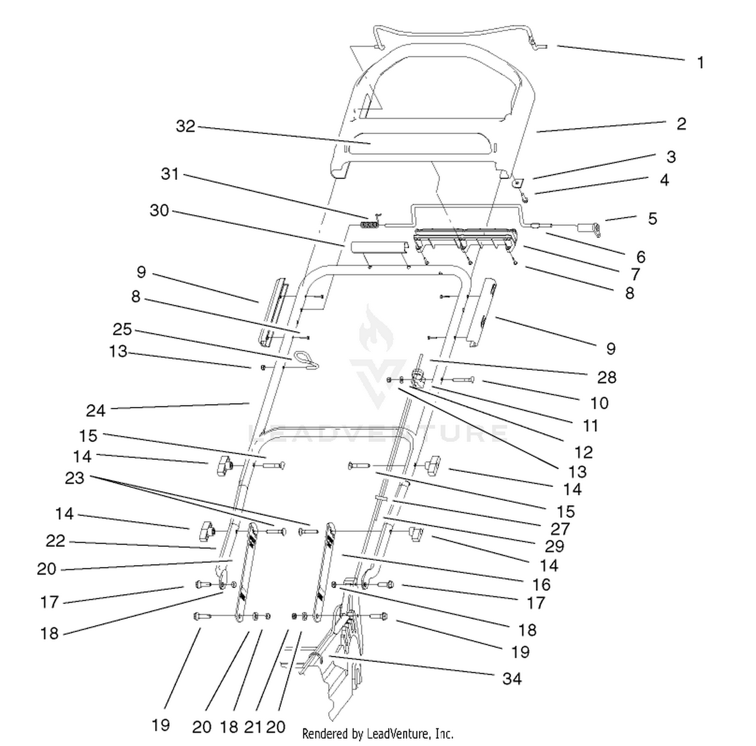 Handle  Controls Assembly