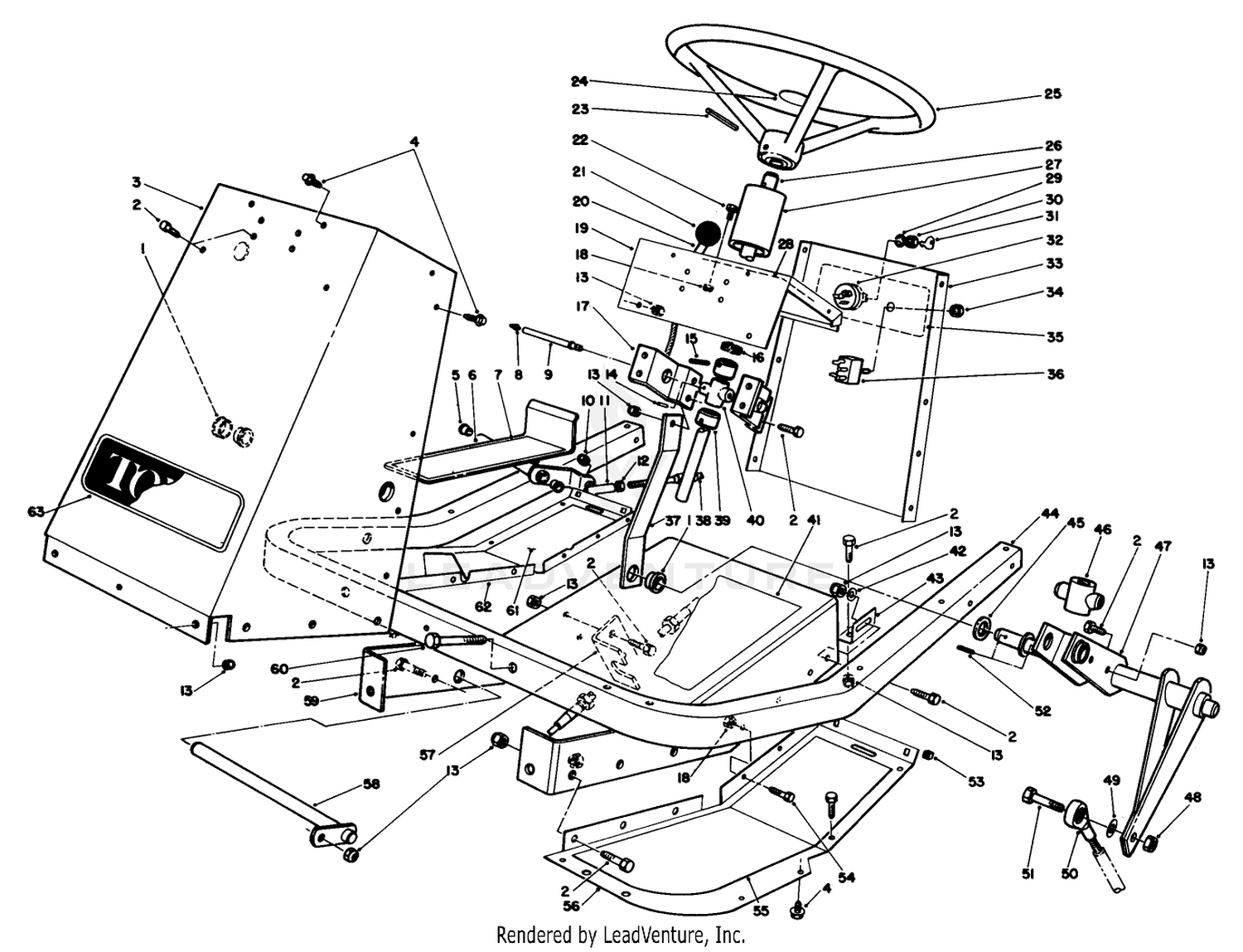 Frame  Steering Assembly