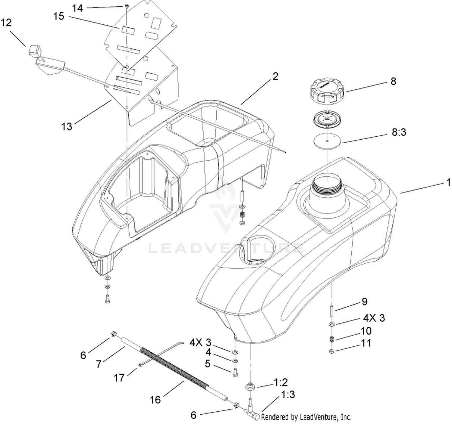 Fuel Tank and Control Assembly