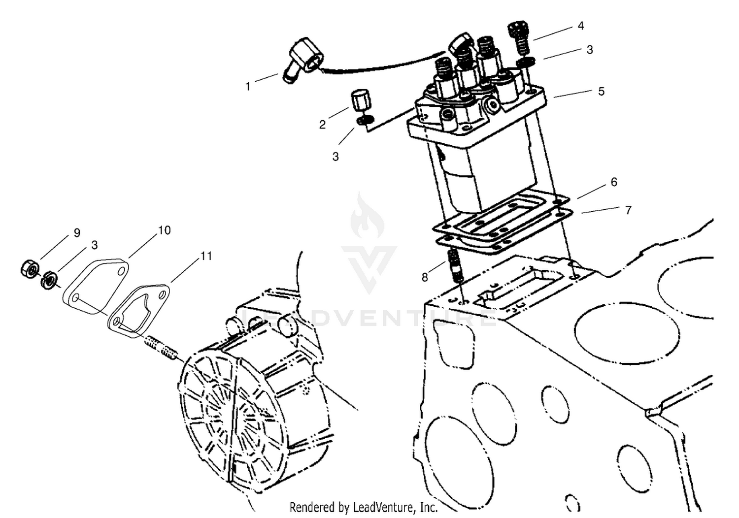 Injection Pump Installation Assembly