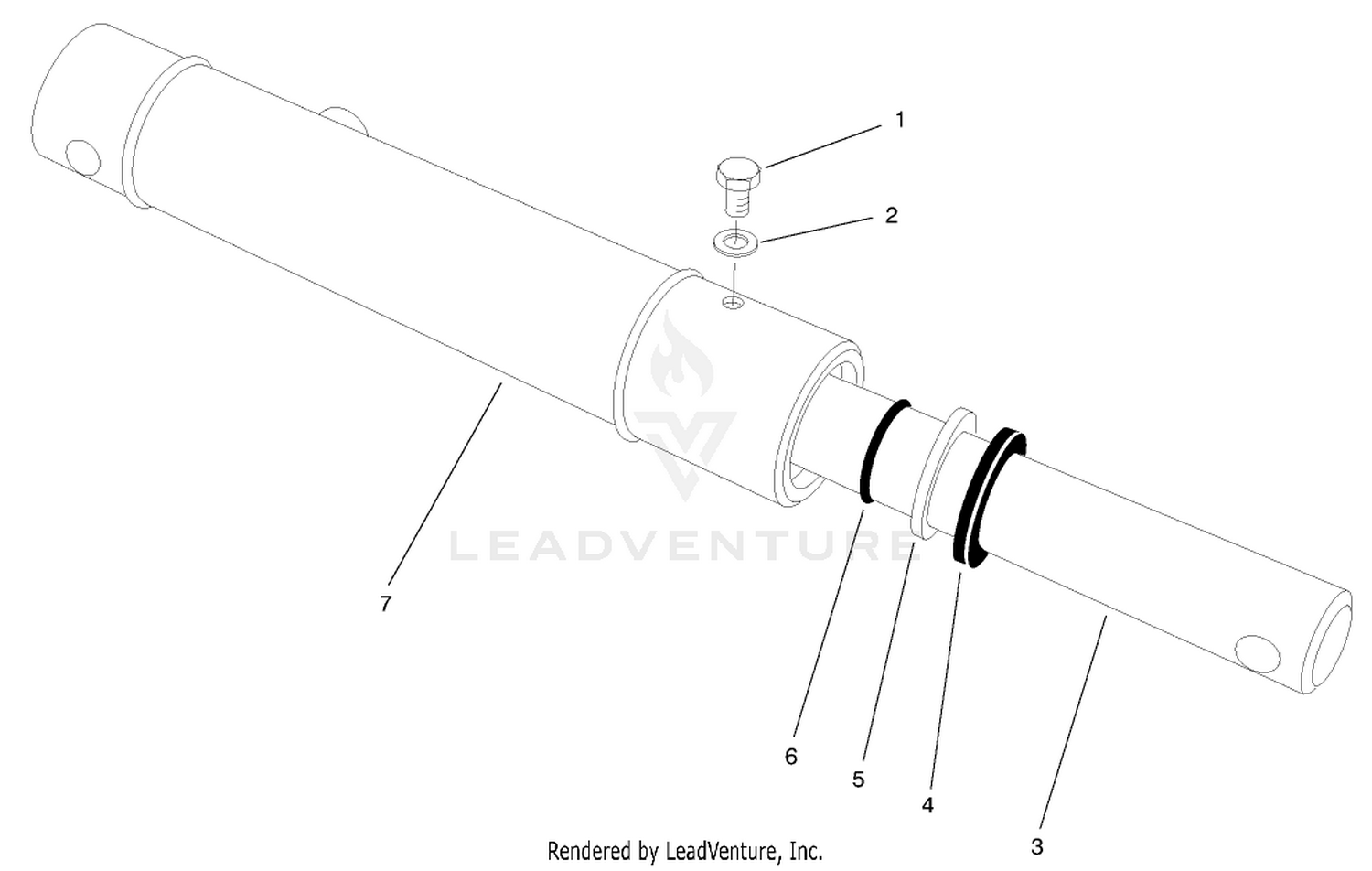 Hydraulic Cylinder Assembly No. 84-6210