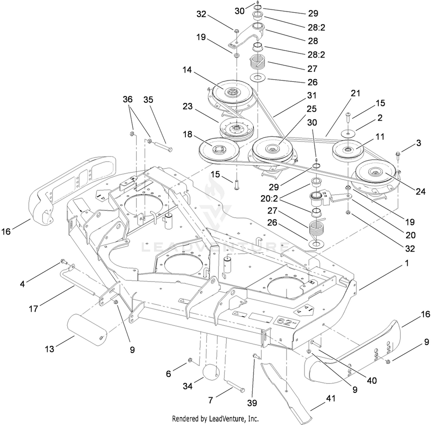 Roller, Belt and Pulley Assembly