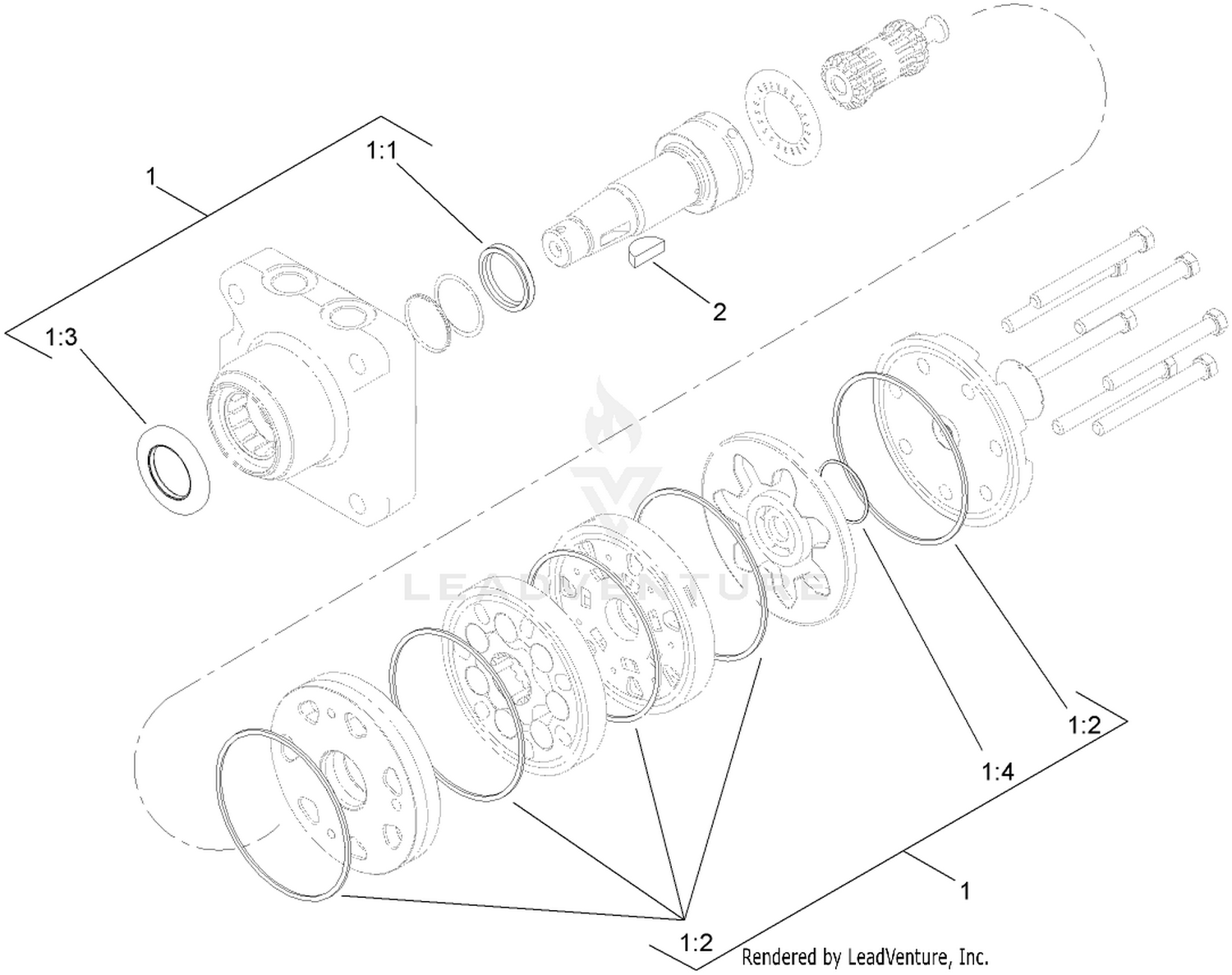 Hydraulic Motor Assembly No. 108-2949