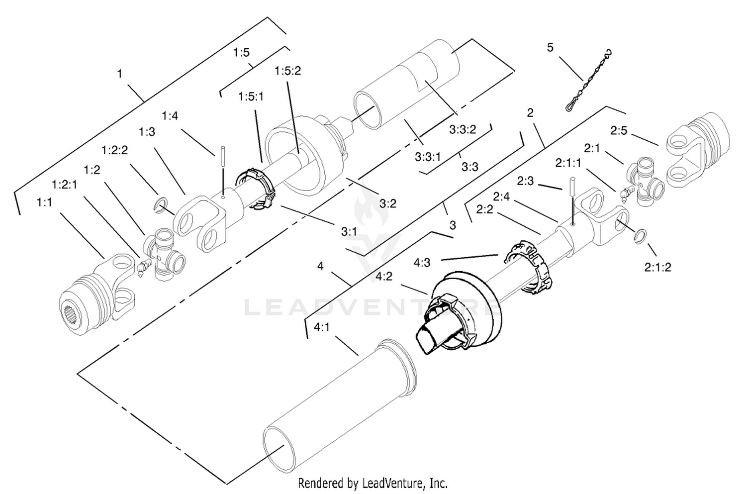 Driveshaft Assembly No. 104-0590