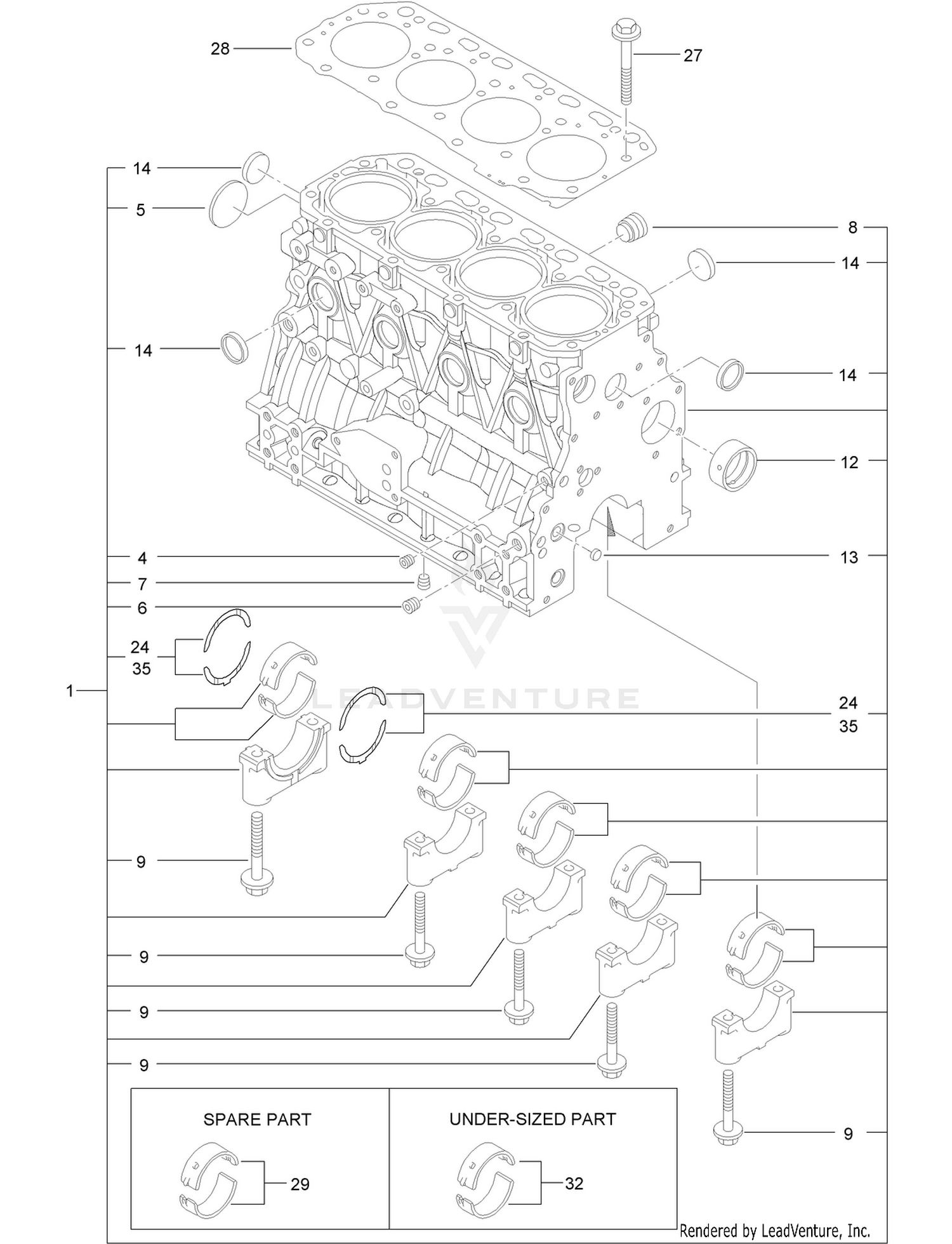 Cylinder Block Assembly