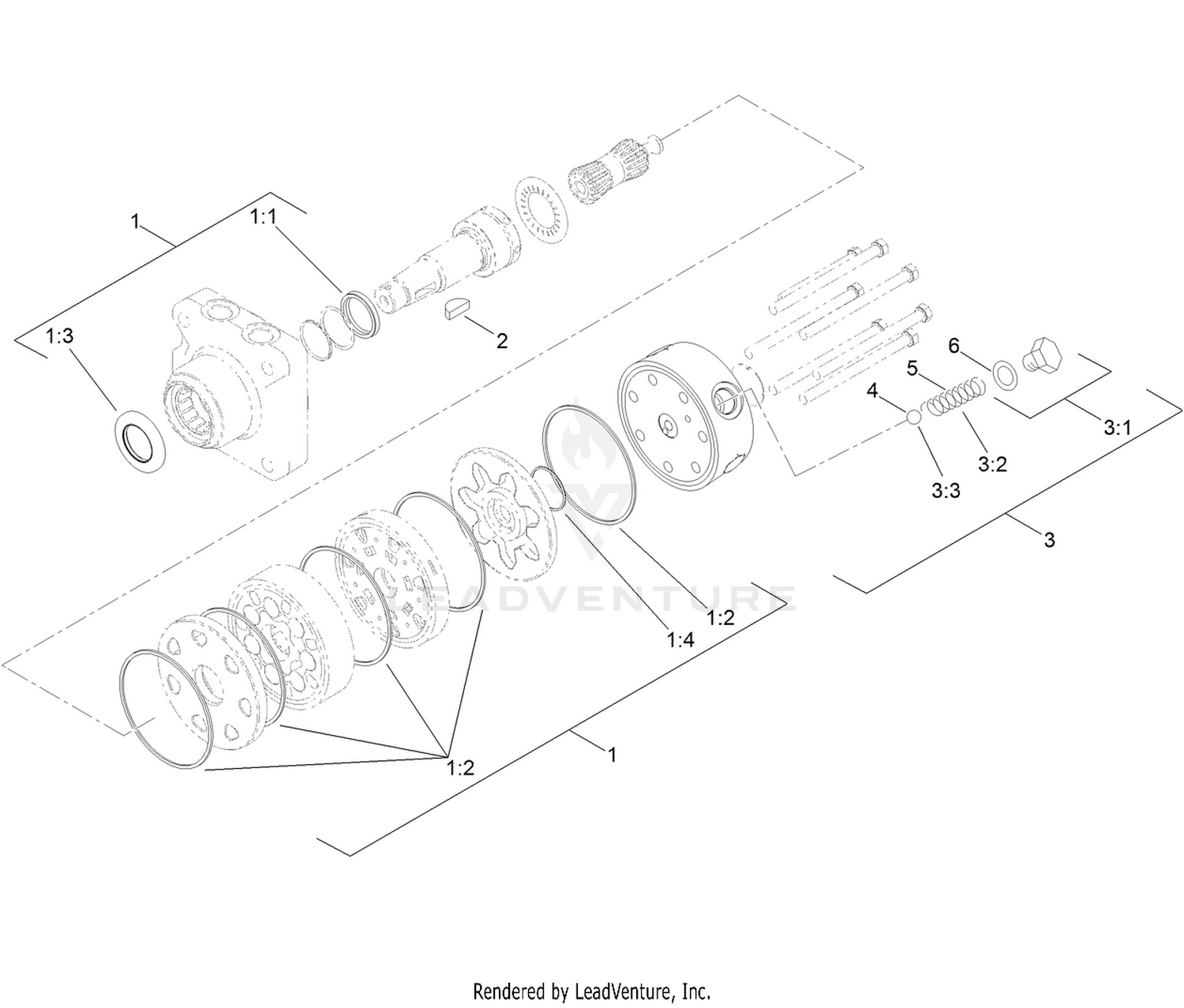 Hydraulic Motor Assembly No. 108-2948